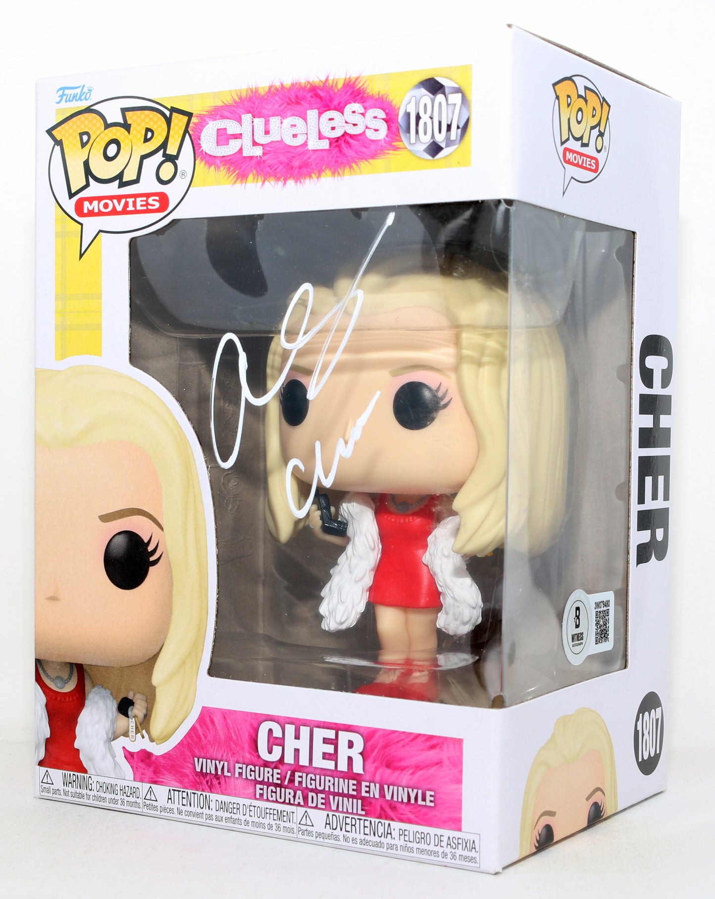 
                  
                    Alicia Silverstone as Cher Horowitz in Clueless (Beckett) Signed Funko POP! #247 with Character Name
                  
                