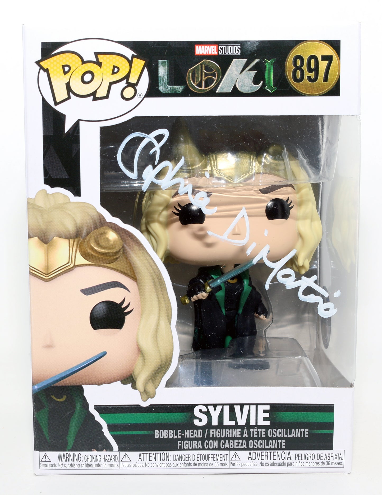 
                  
                    Sophia Di Martino as Sylvie in Loki (SWAU) Signed Funko POP! #897
                  
                