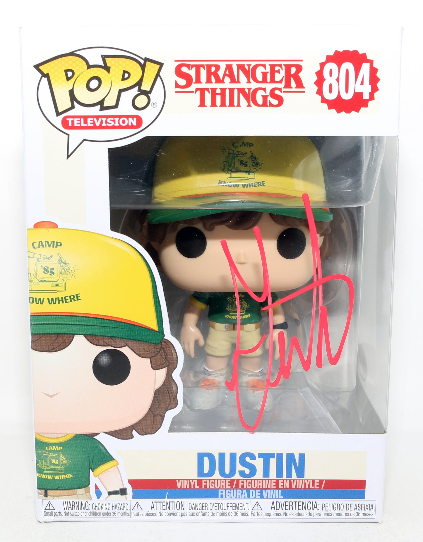 
                  
                    Gaten Matarazzo as Dustin Henderson in Stranger Things (JSA) Signed Funko POP! #804
                  
                
