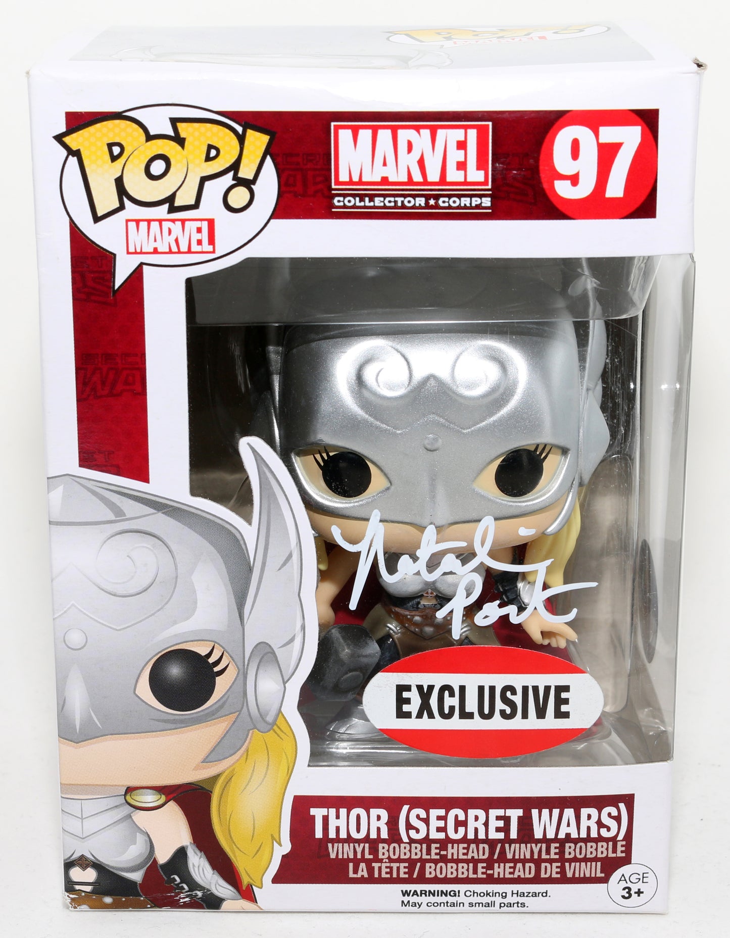 
                  
                    Natalie Portman as Jane Foster / Mighty Thor in Marvel Comics Secret Wars (SWAU) Signed Funko POP! #97
                  
                