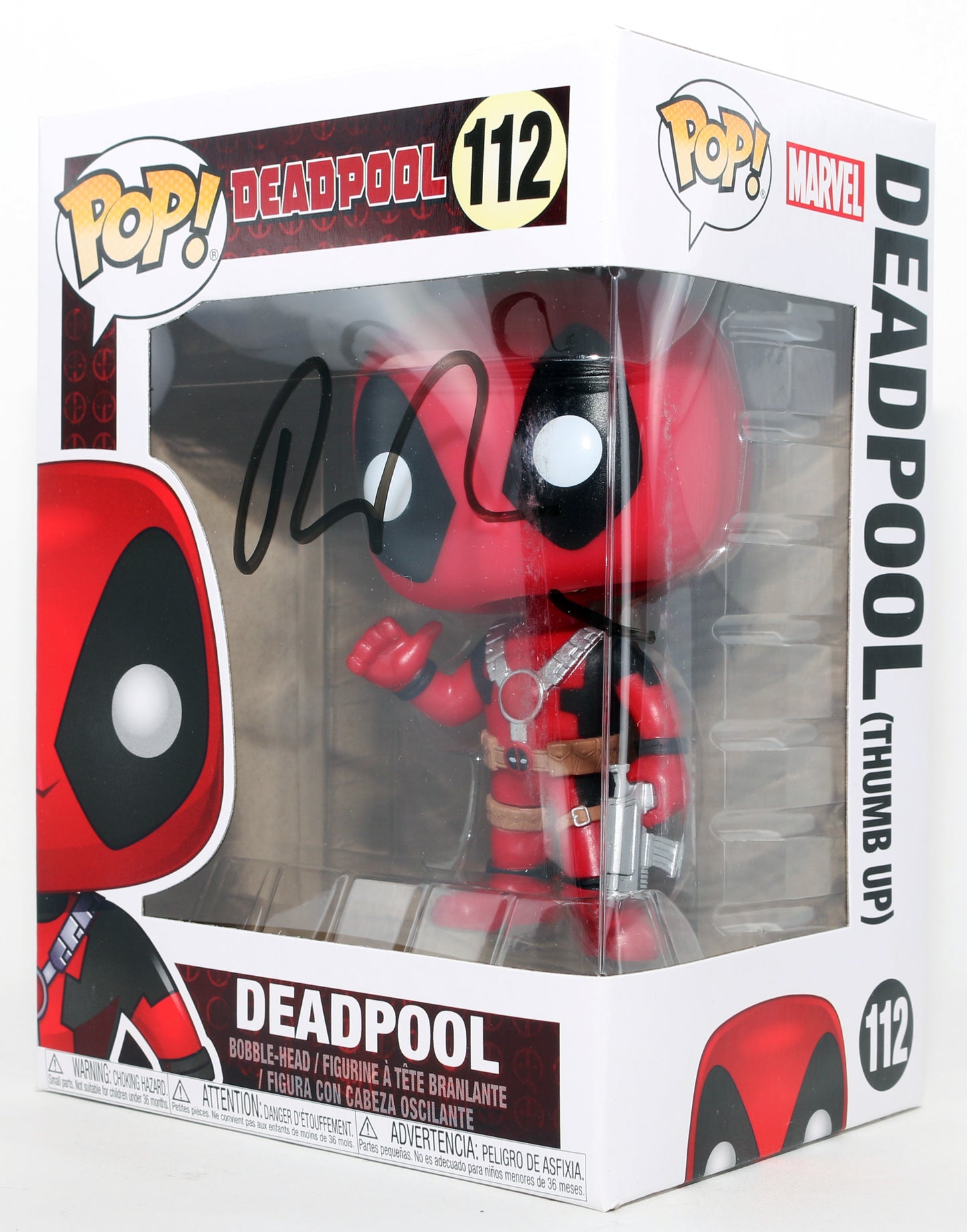 
                  
                    Ryan Reynolds as Deadpool in Deadpool Signed Funko POP! #112
                  
                