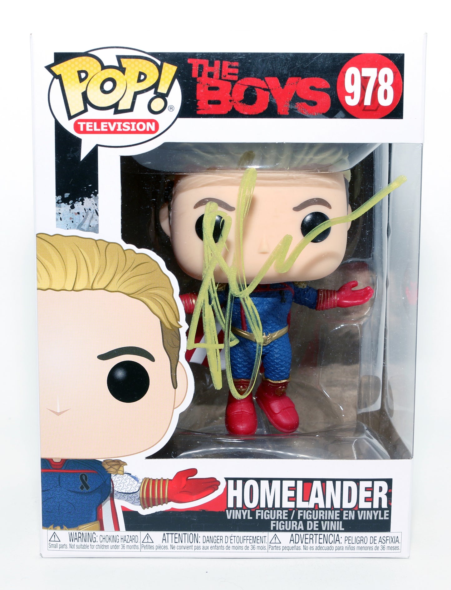 
                  
                    Antony Starr as Homelander in The Boys (JSA) Signed Funko POP! #978
                  
                