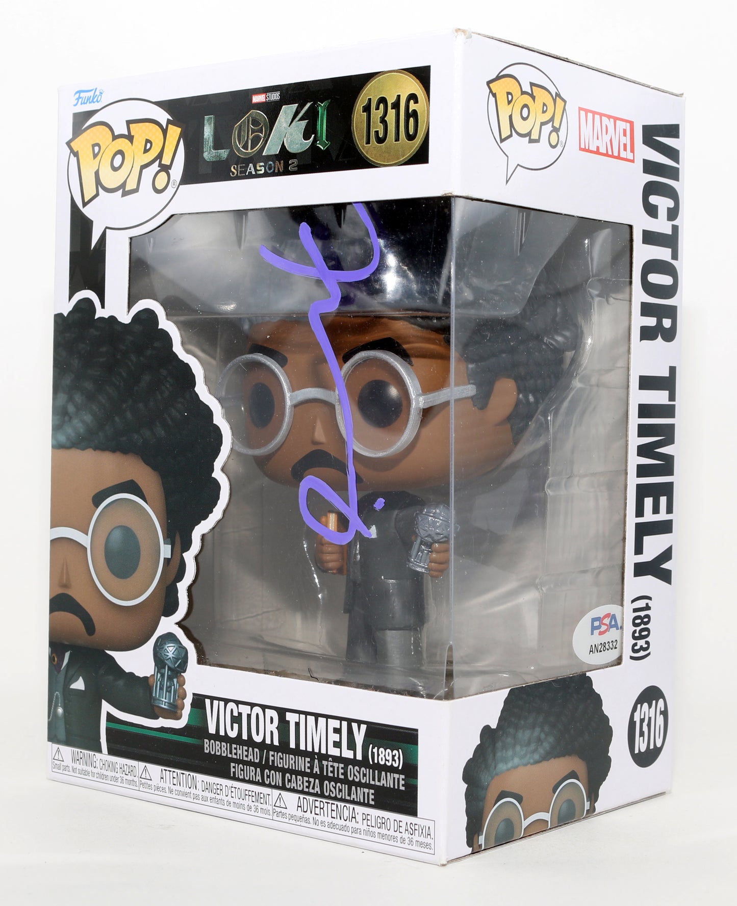 
                  
                    Jonathan Majors as Victor Timely in Loki (PSA) Signed Funko POP! #1316
                  
                