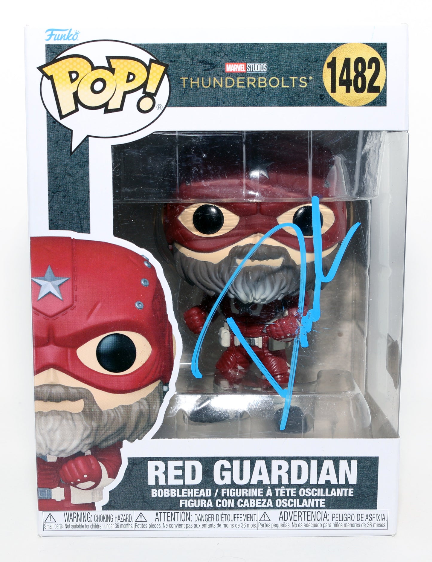 
                  
                    David Harbour as Alexei / Red Guardian in Thunderbolts* / The New Avengers (Beckett) Signed Funko POP! #1482
                  
                