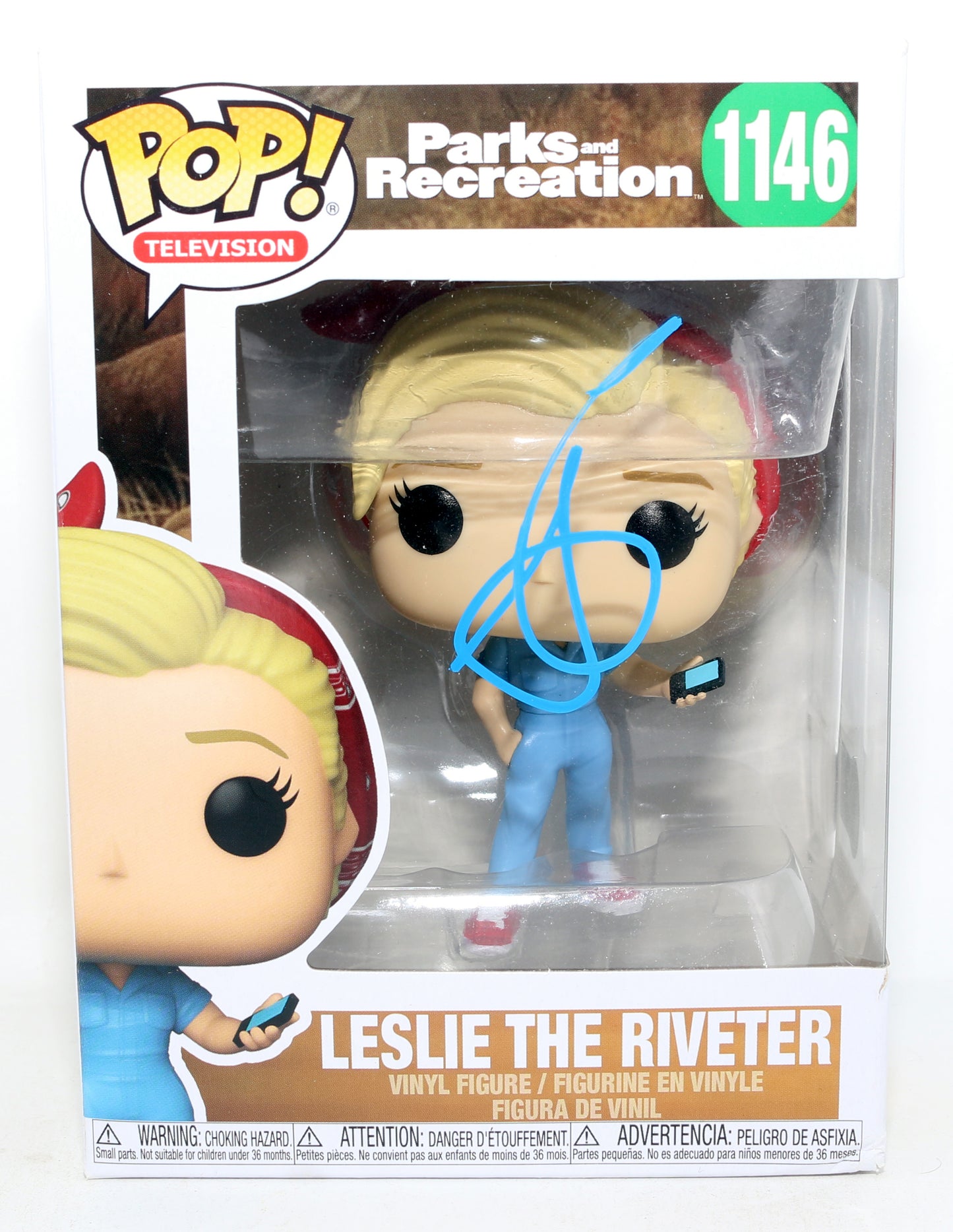 
                  
                    Amy Poehler as Leslie Knope in Parks & Recreation (Beckett) Signed Funko POP! #1146
                  
                