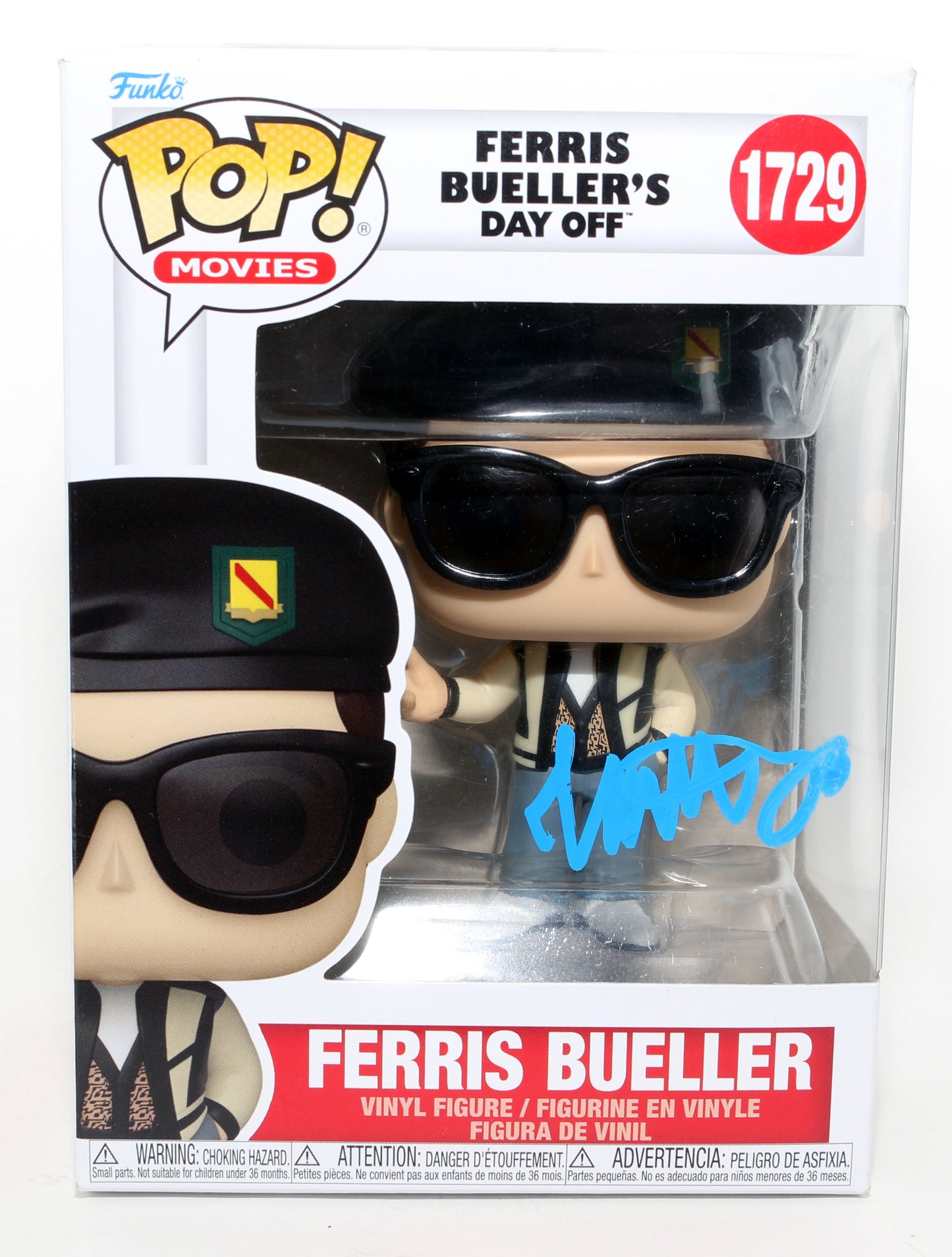 
                  
                    Matthew Broderick as Ferris Bueller in Ferris Bueller's Day Off Signed Funko POP! #1729
                  
                
