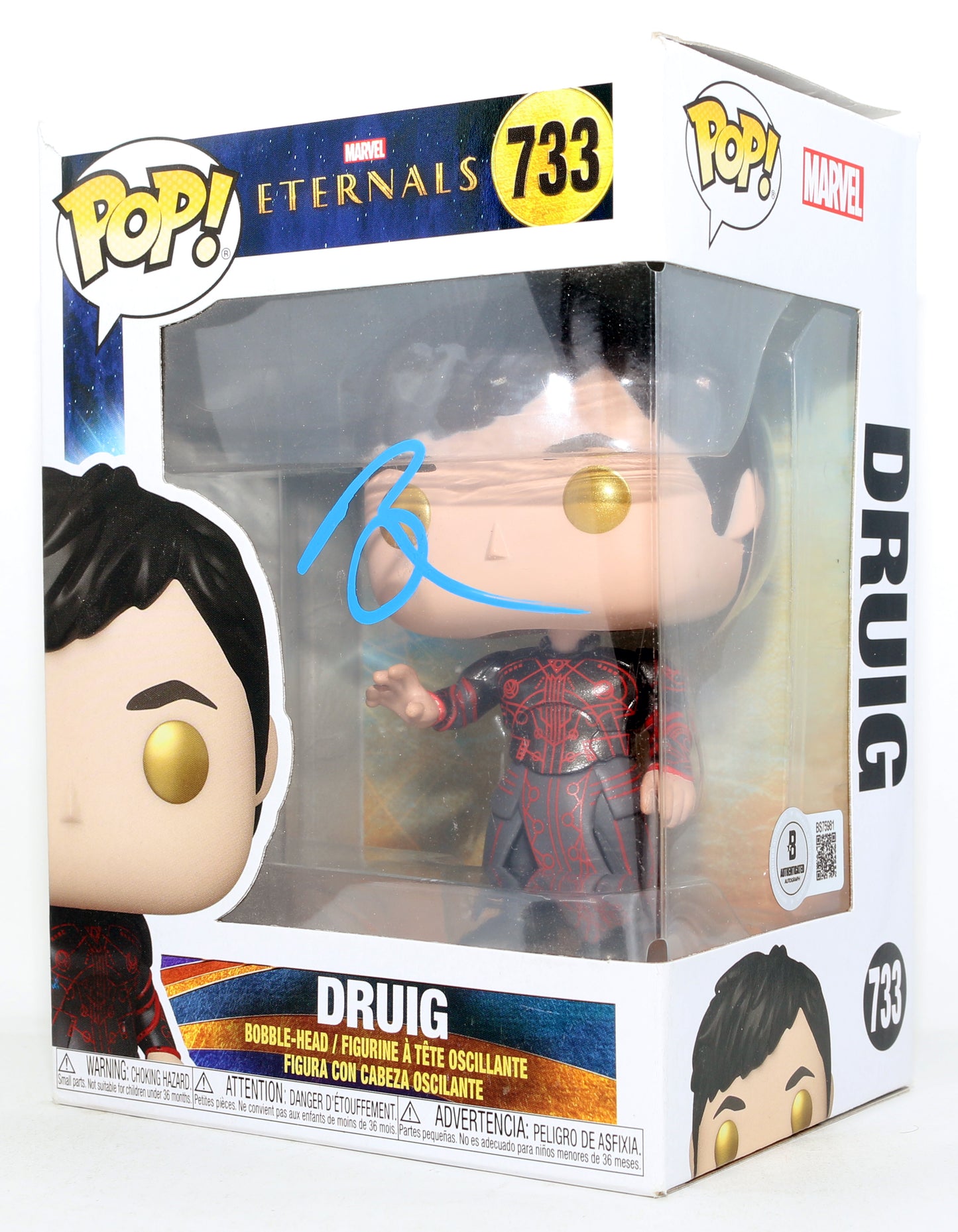 
                  
                    Barry Keoghan as Druig in The Eternals (Beckett) Signed Funko POP! #733
                  
                