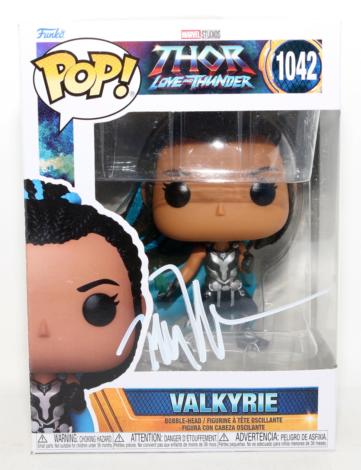 
                  
                    Tessa Thompson as Valkyrie in Thor: Love & Thunder Signed Funko POP! #1042
                  
                