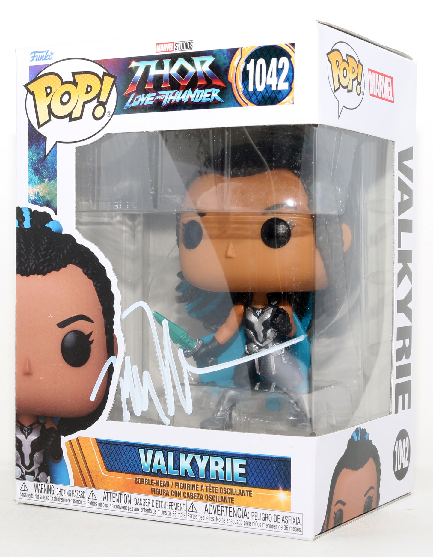 
                  
                    Tessa Thompson as Valkyrie in Thor: Love & Thunder Signed Funko POP! #1042
                  
                