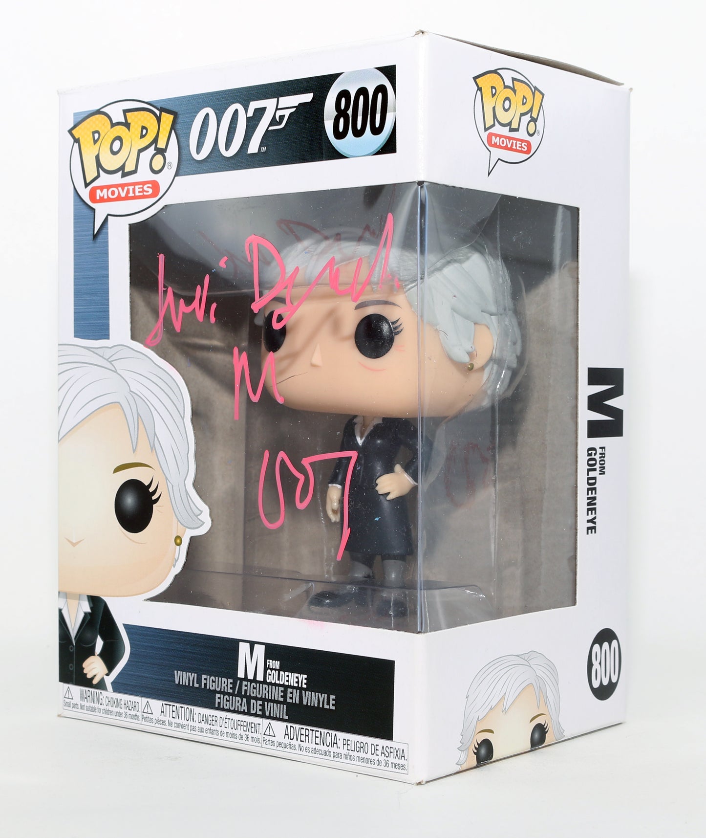 
                  
                    Judi Dench as M in James Bond 007: Goldeneye Signed Funko POP! #800 with Character Name
                  
                