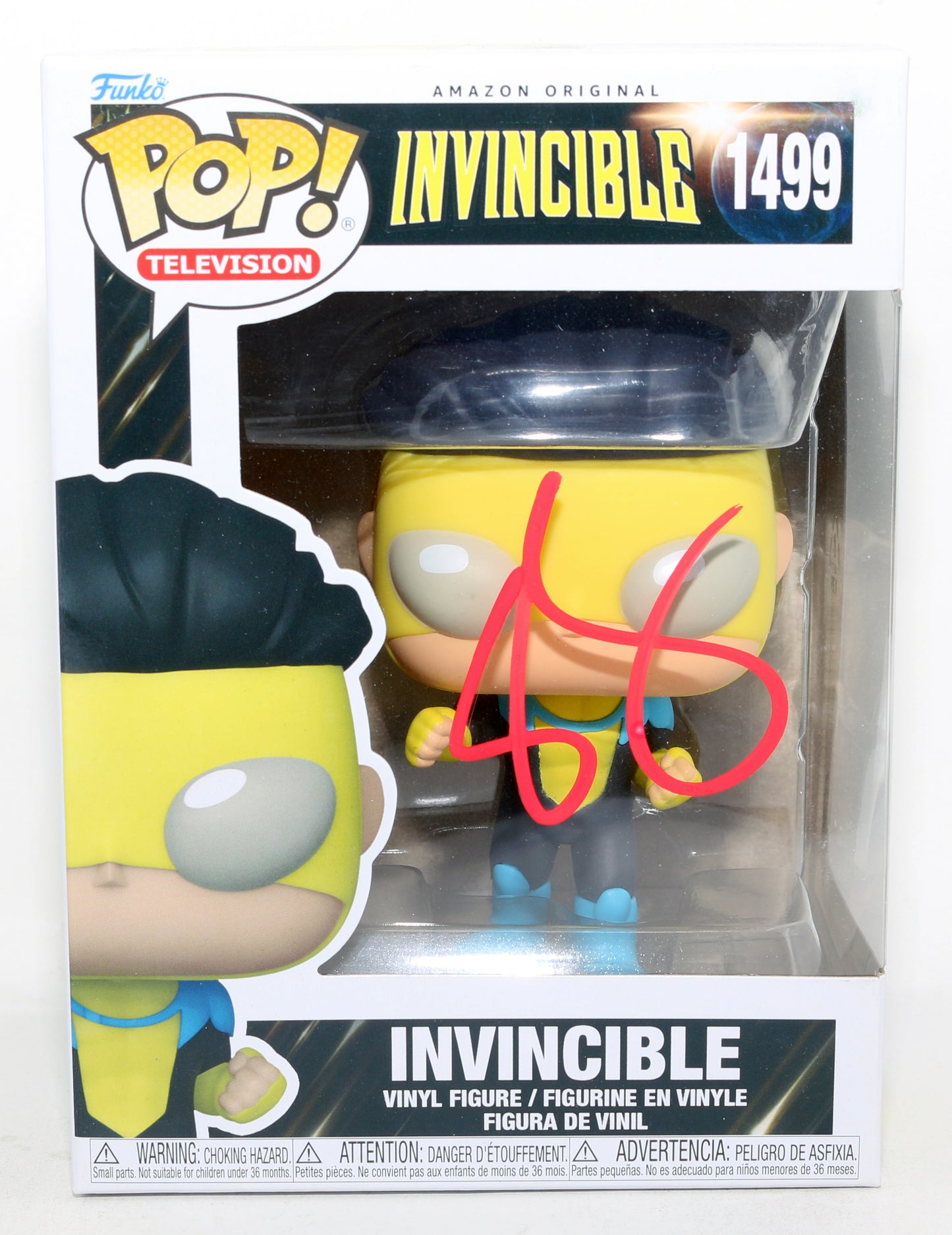 
                  
                    Steven Yeun as Invincible in Invincible Signed Funko POP! #1499
                  
                