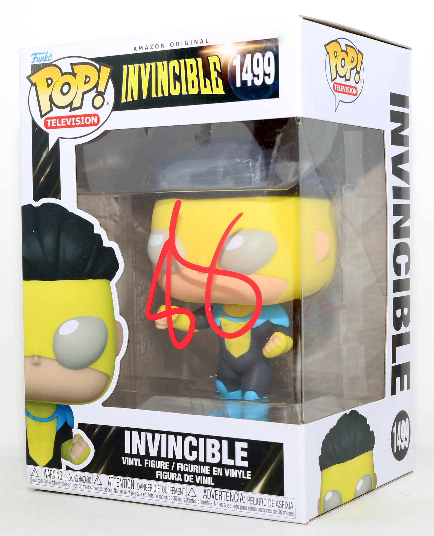 
                  
                    Steven Yeun as Invincible in Invincible Signed Funko POP! #1499
                  
                