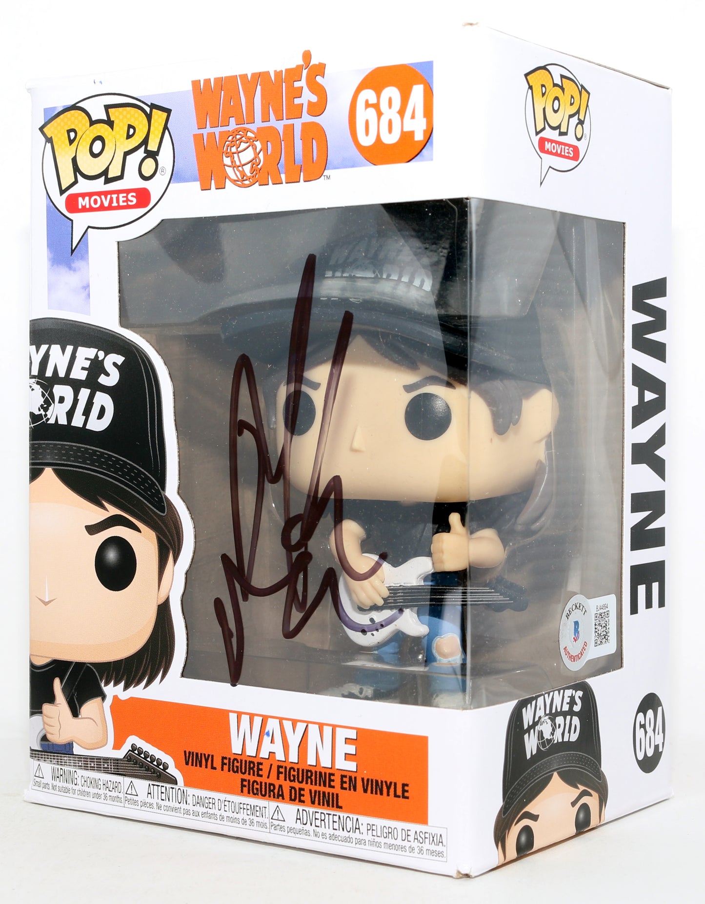 
                  
                    Mike Myers as Wayne in Wayne's World (Beckett) Signed Funko POP! #684
                  
                