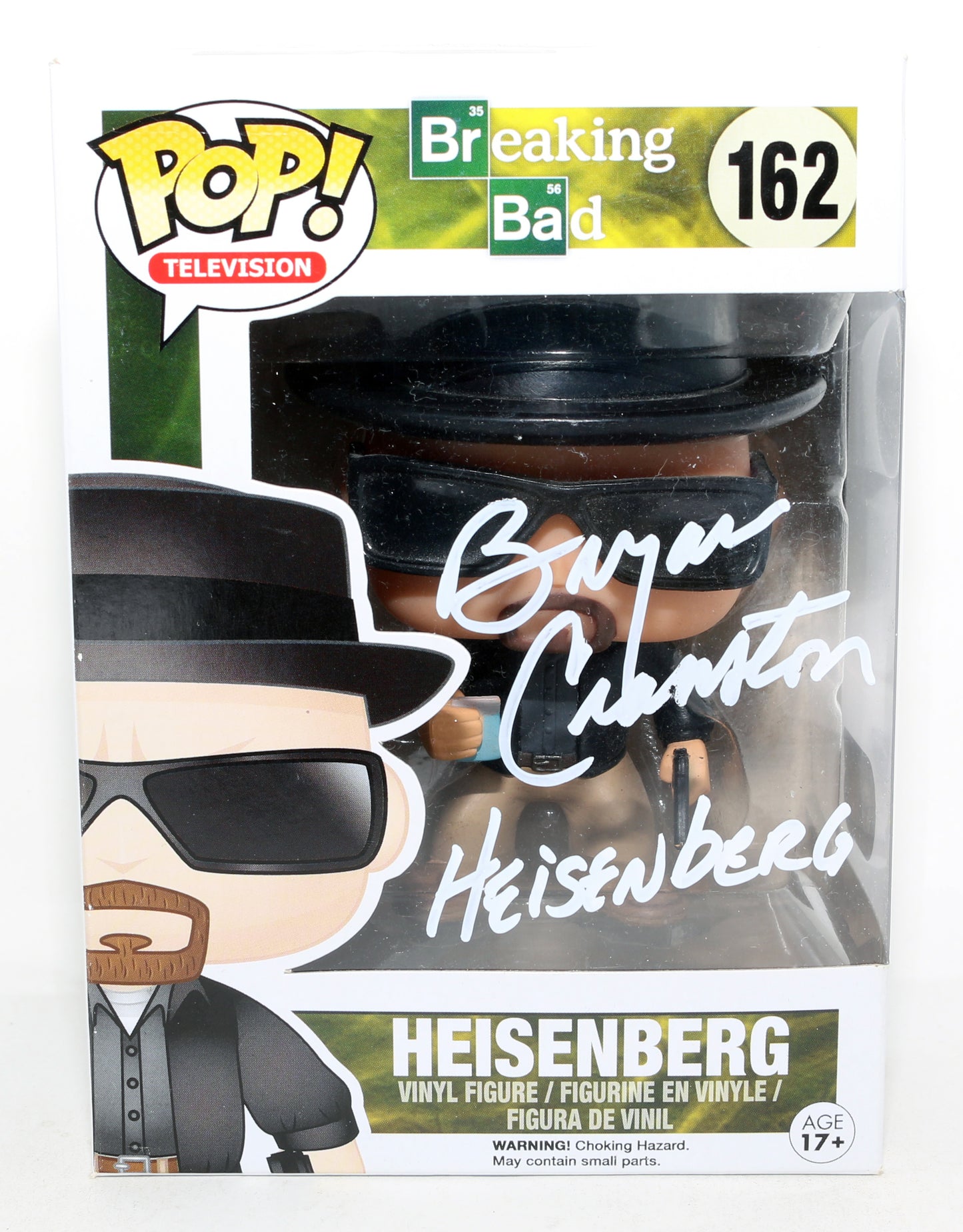 
                  
                    Bryan Cranston as Walter White / Heisenberg in Breaking Bad (SWAU) Signed Funko POP! #162 with Character Name
                  
                