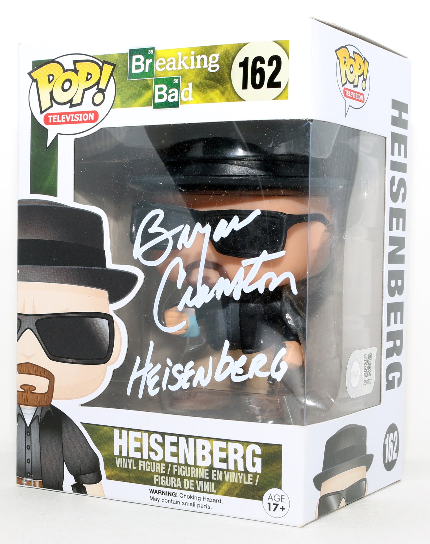 
                  
                    Bryan Cranston as Walter White / Heisenberg in Breaking Bad (SWAU) Signed Funko POP! #162 with Character Name
                  
                