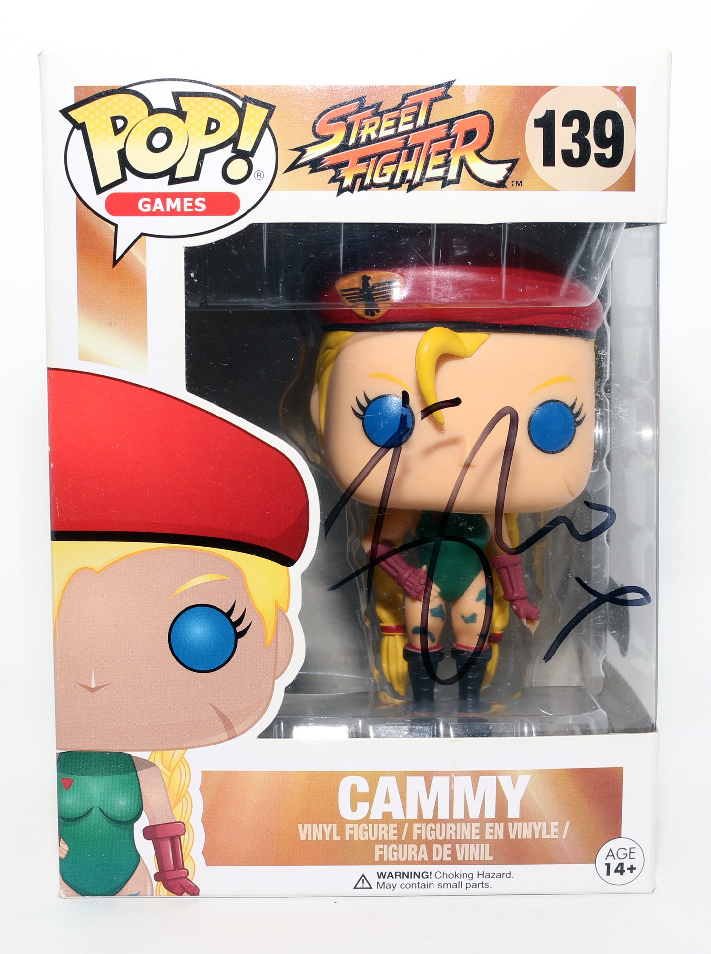 
                  
                    Kylie Minogue as Cammy in Street Fighter (Beckett) Signed Funko POP! #139
                  
                