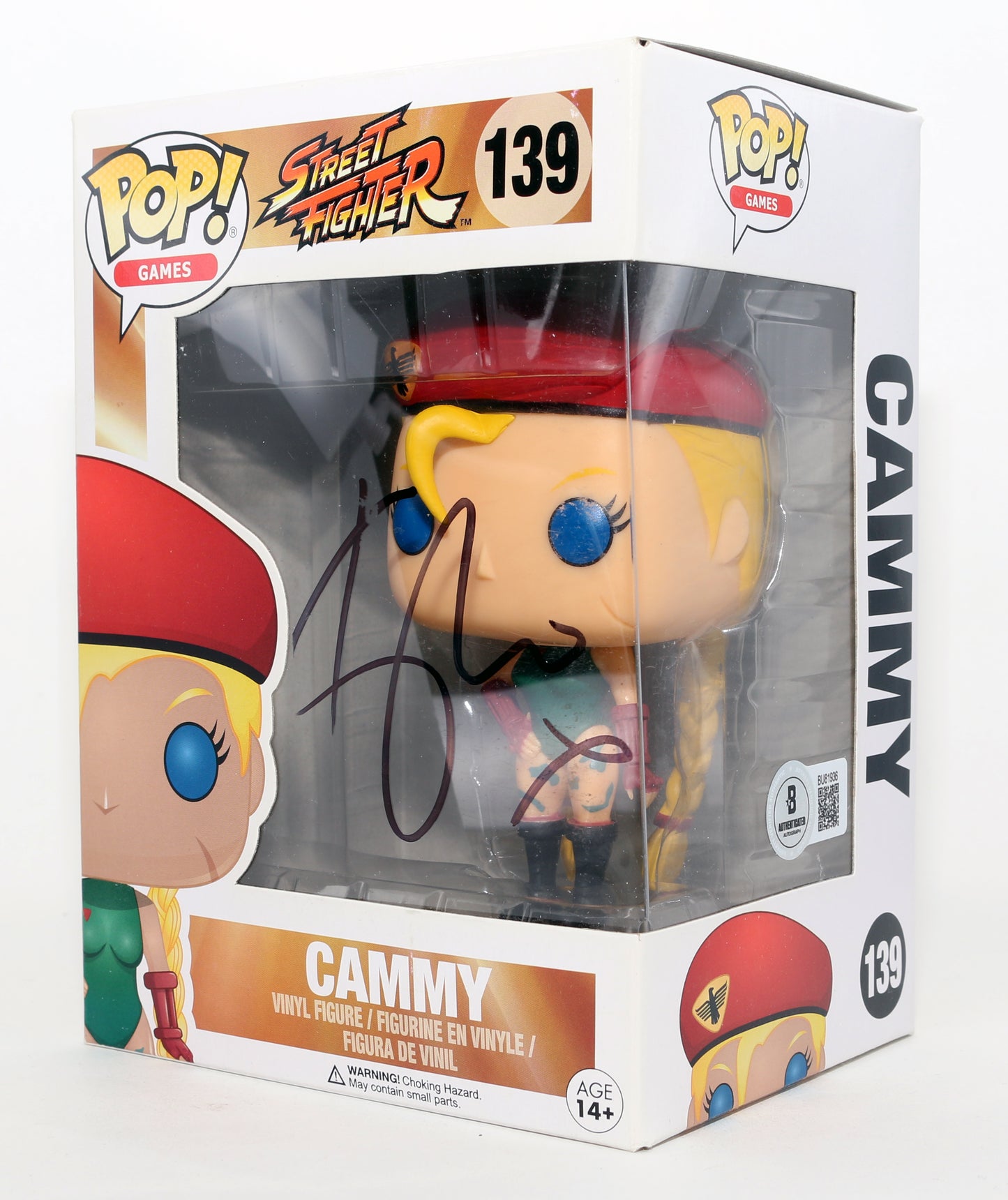 
                  
                    Kylie Minogue as Cammy in Street Fighter (Beckett) Signed Funko POP! #139
                  
                