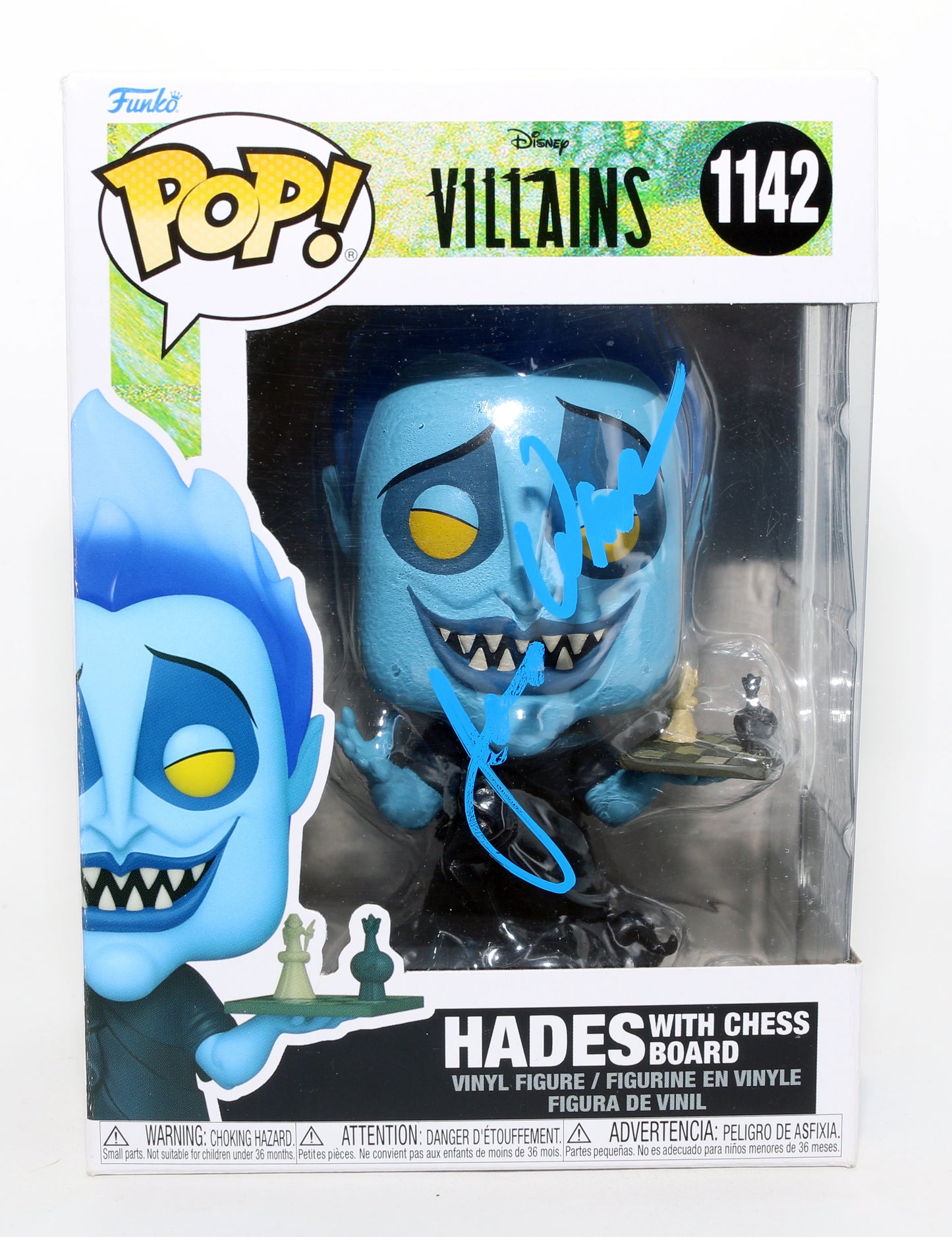 
                  
                    James Woods as Hades in Hercules (Beckett) Signed Funko POP! #1142
                  
                