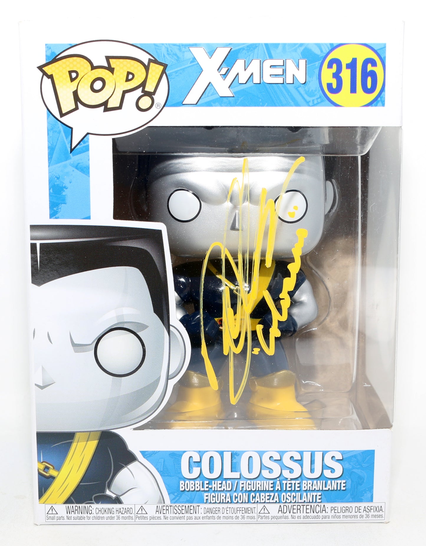 
                  
                    Daniel Cudmore as Colossus in X-Men: Days of Future Past Signed Funko POP! #316 with Character Name
                  
                