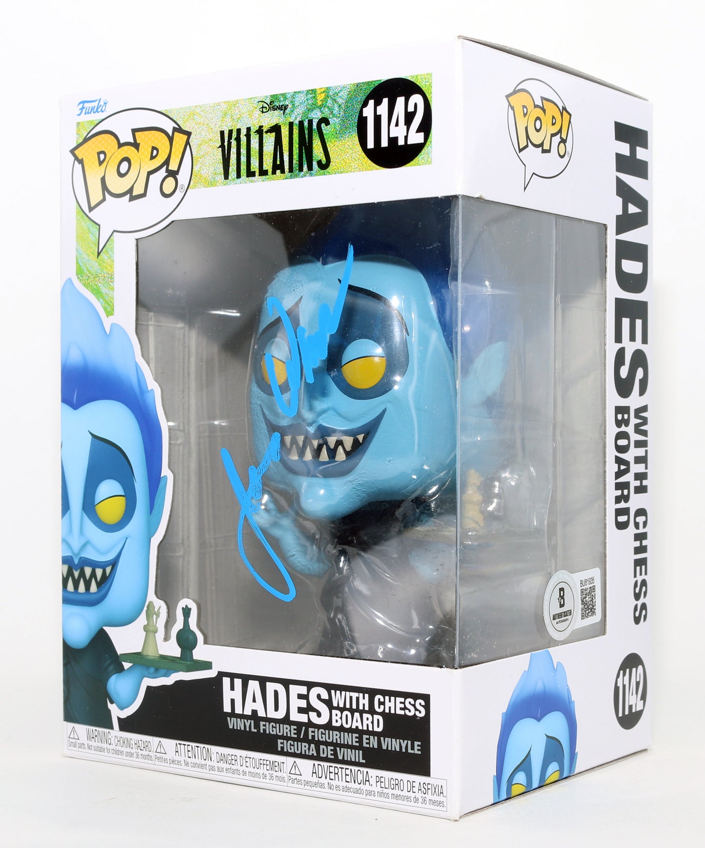 
                  
                    James Woods as Hades in Hercules (Beckett) Signed Funko POP! #1142
                  
                