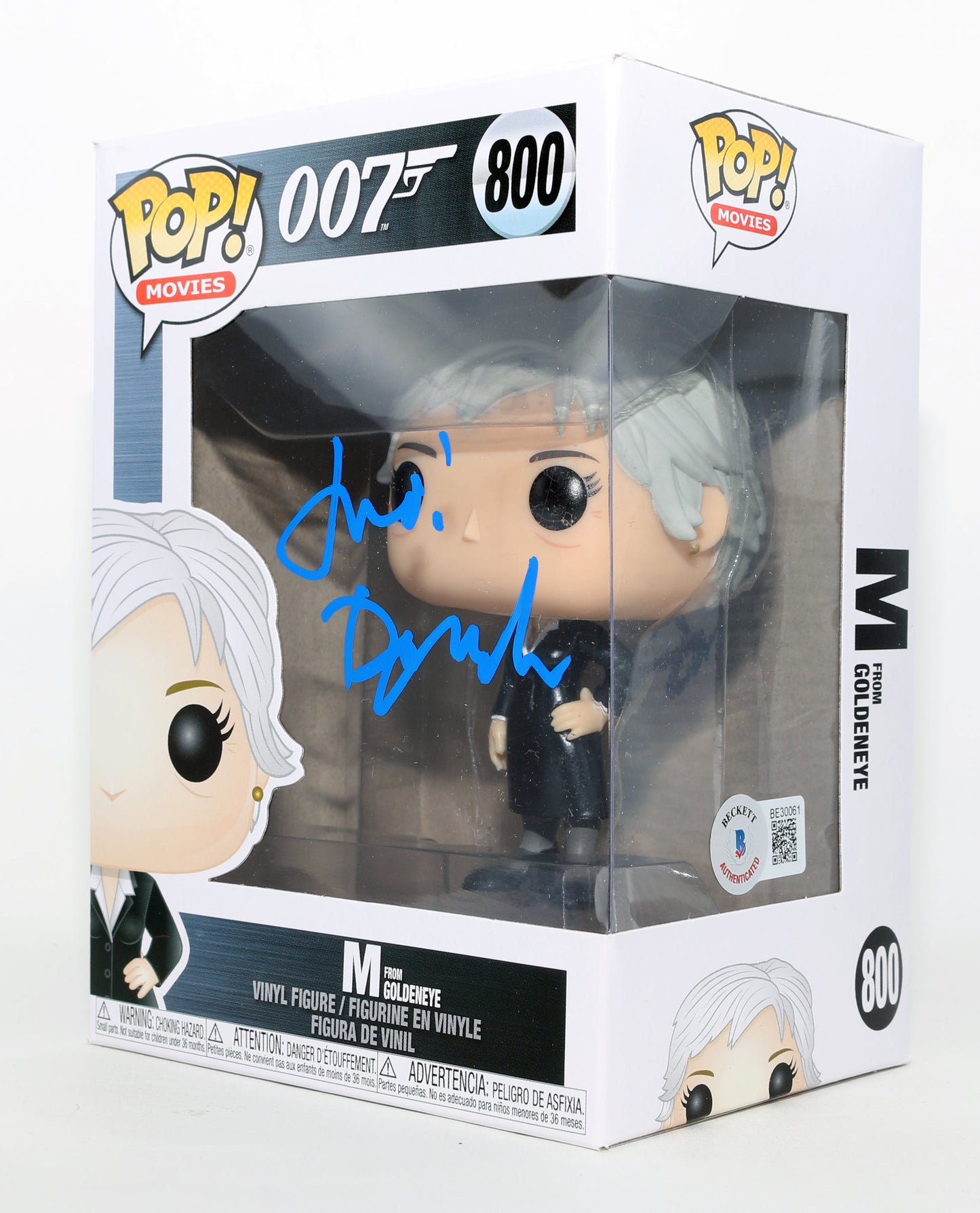 
                  
                    Judi Dench as M in James Bond 007: Goldeneye (Beckett) Signed Funko POP! #800
                  
                