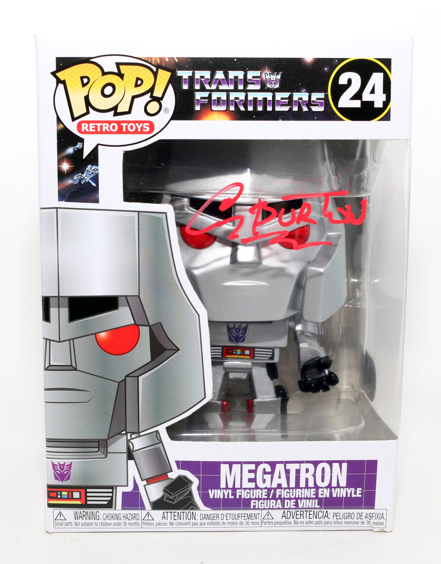 
                  
                    Corey Burton as Megatron in Transformers Animated (SWAU) Signed Funko POP! #24
                  
                