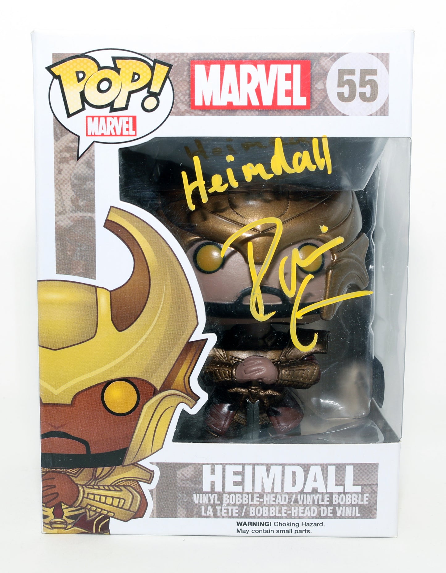 
                  
                    Idris Elba as Heimdall in Thor (SWAU) Signed Funko POP! #55 with Character Name
                  
                