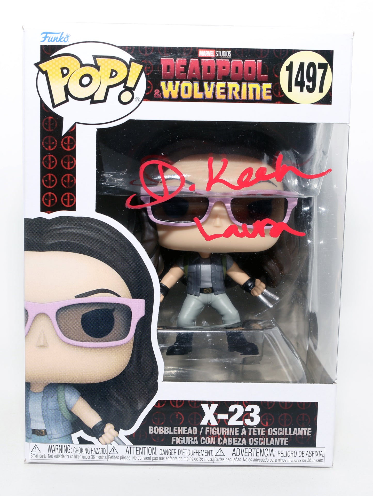 
                  
                    Dafne Keen as X-23 in Deadpool & Wolverine (Beckett) Signed Funko POP! #1497 with Character Name
                  
                