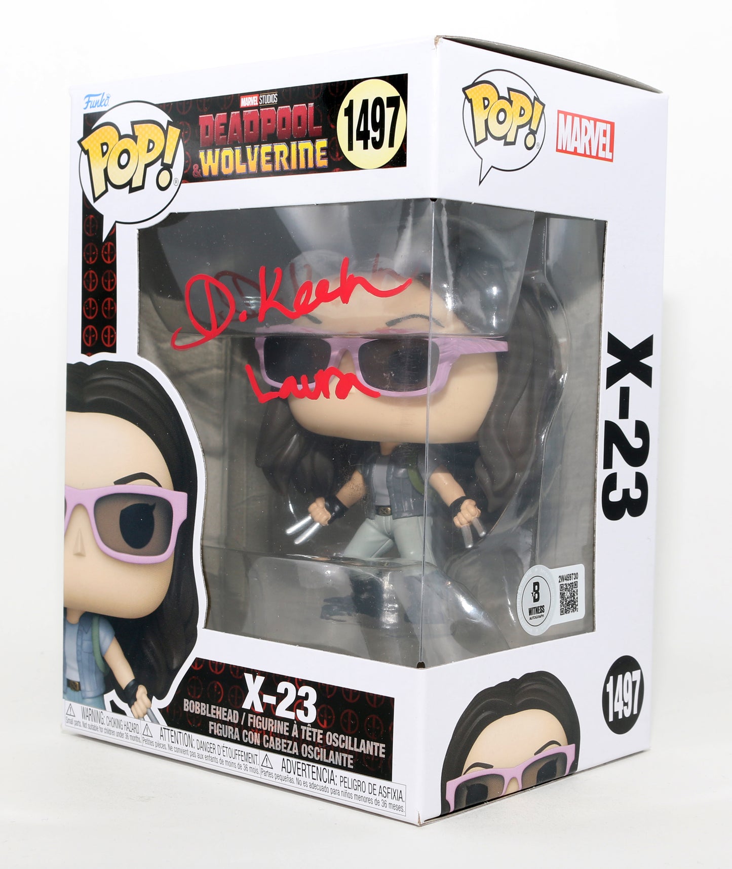 
                  
                    Dafne Keen as X-23 in Deadpool & Wolverine (Beckett) Signed Funko POP! #1497 with Character Name
                  
                