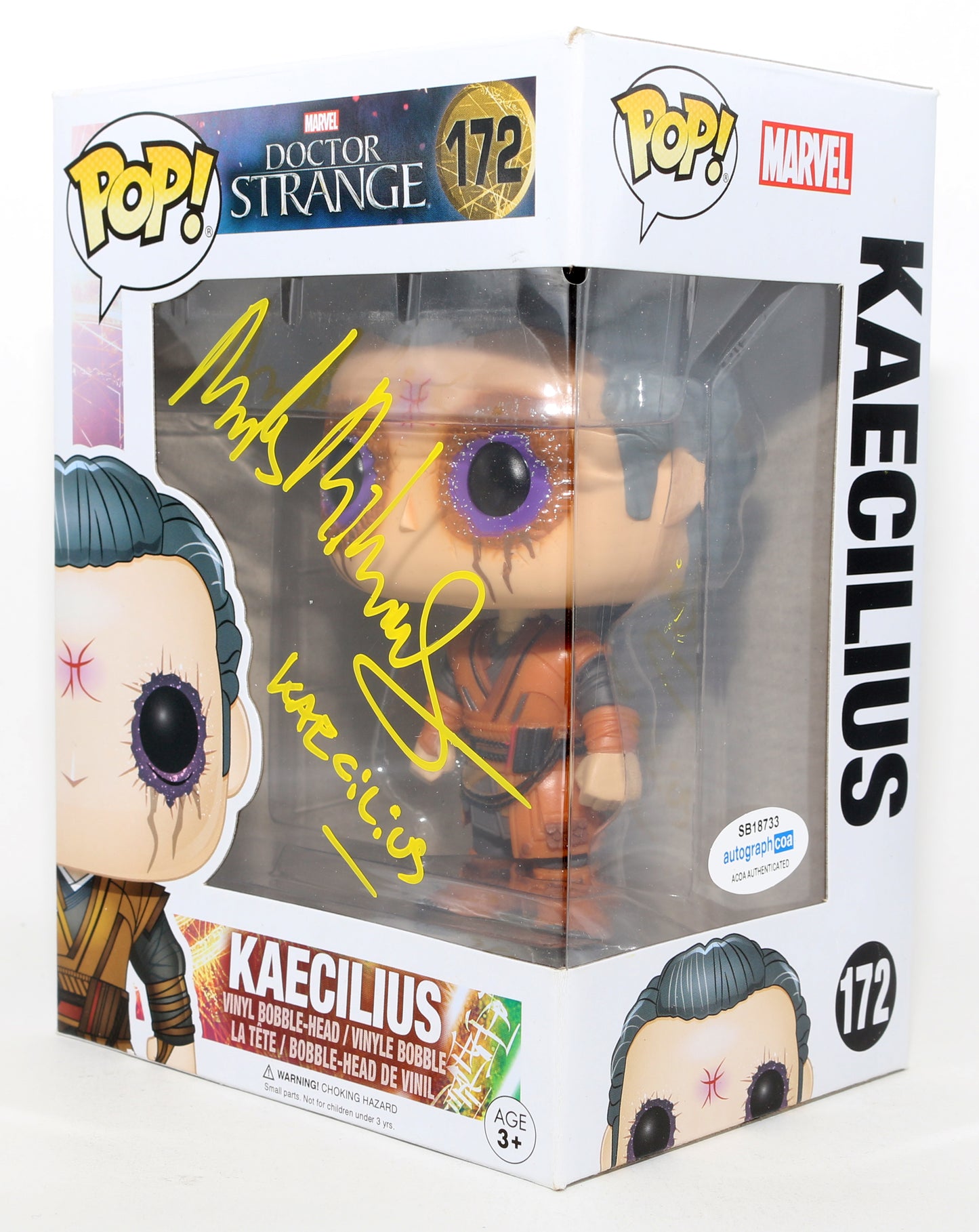 
                  
                    Mads Mikkelsen as Kaecilius in Doctor Strange Signed Funko POP! #172 with Character Name
                  
                