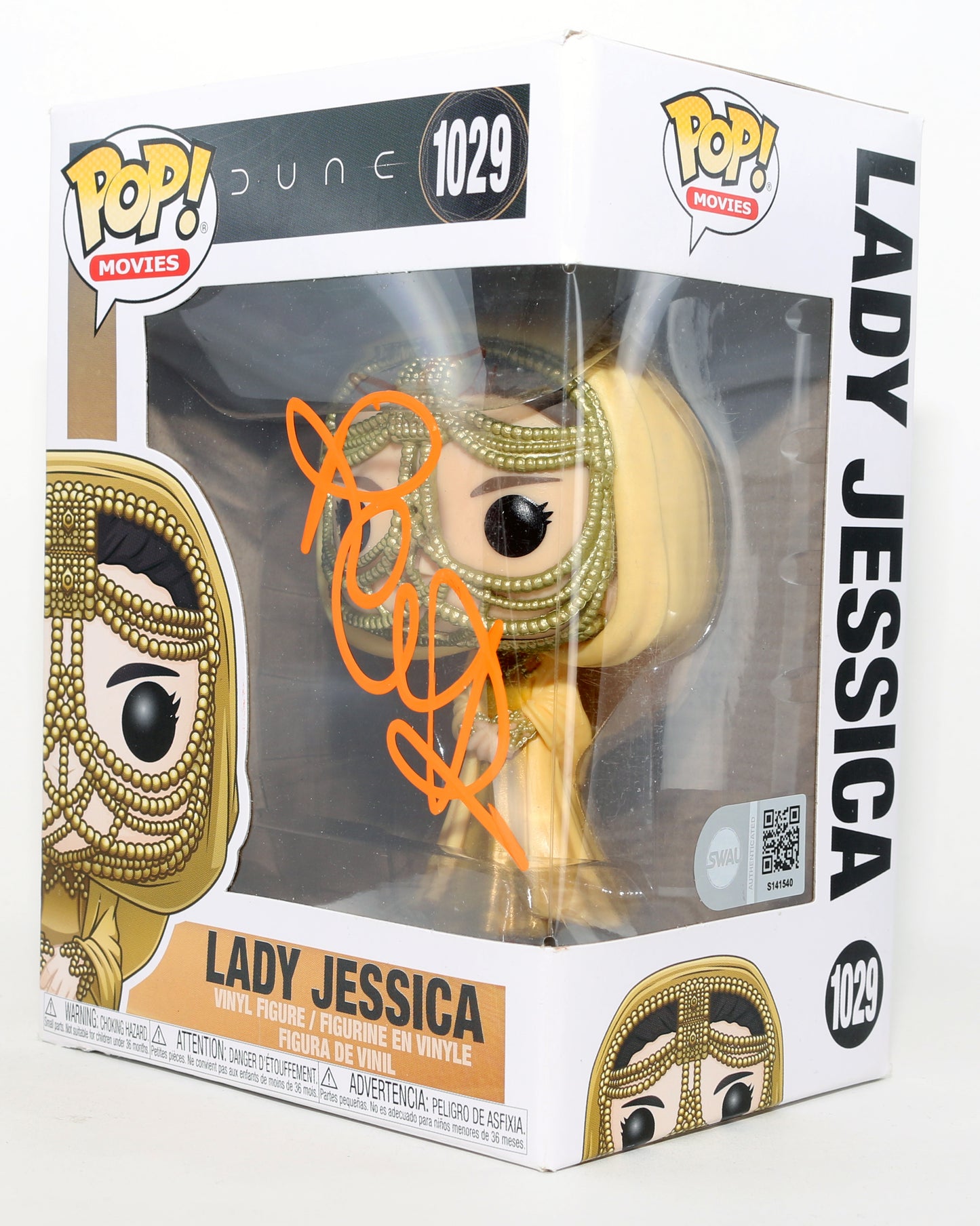 
                  
                    Rebecca Ferguson as Lady Jessica in Dune (SWAU) Signed Funko POP! #1029
                  
                