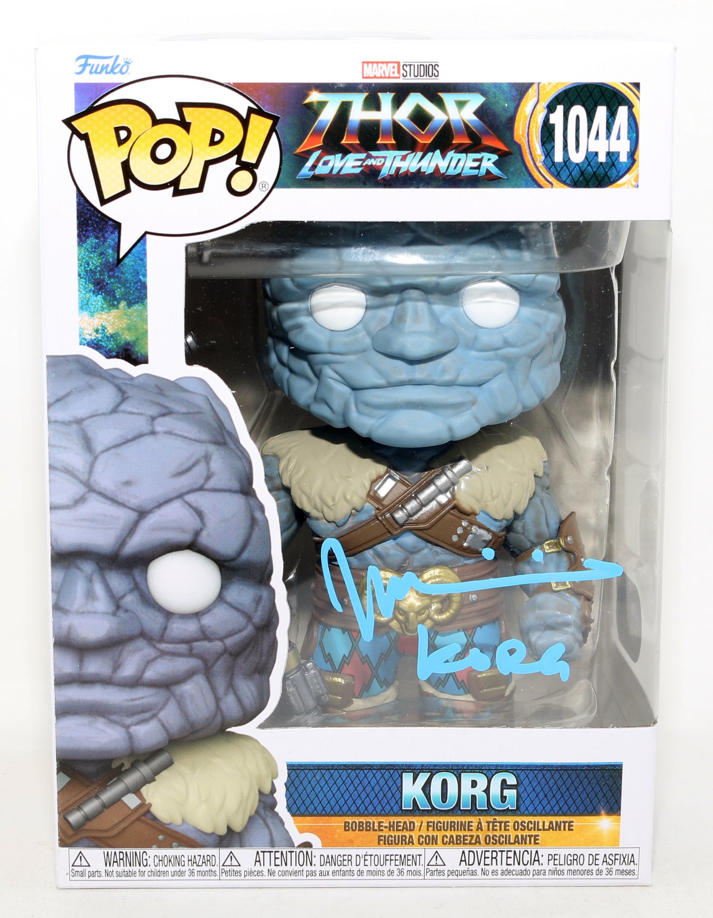 
                  
                    Taika Waititi as Korg in Thor: Love & Thunder (SWAU) Signed Funko POP! #1044 with Character Name
                  
                