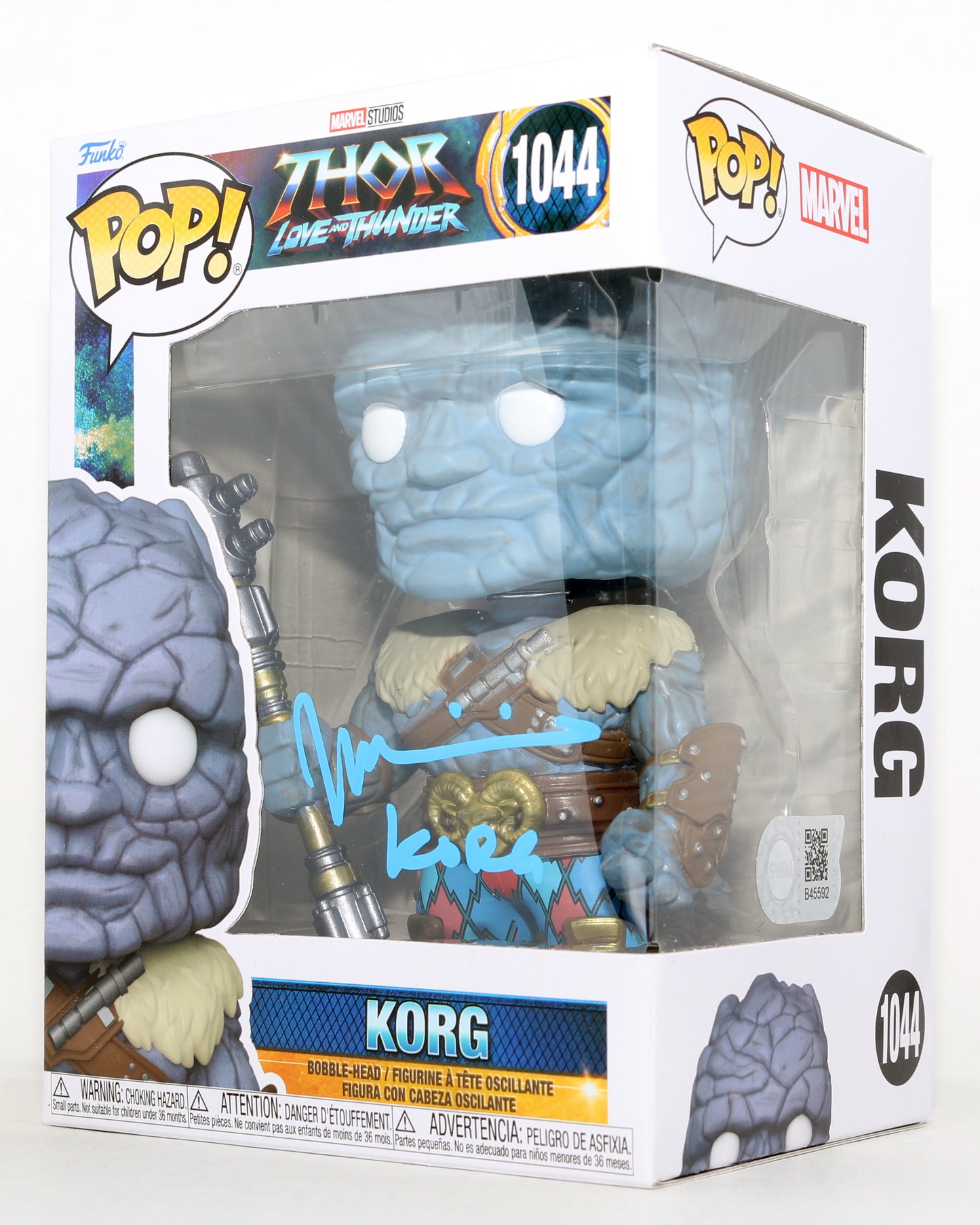 
                  
                    Taika Waititi as Korg in Thor: Love & Thunder (SWAU) Signed Funko POP! #1044 with Character Name
                  
                