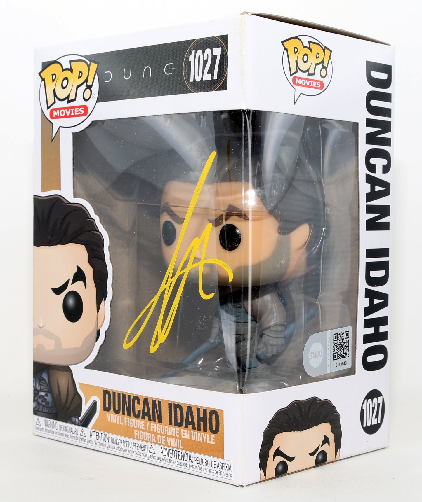 
                  
                    Jason Momoa as Duncan Idaho in Dune (SWAU) Signed Funko POP! #1027
                  
                