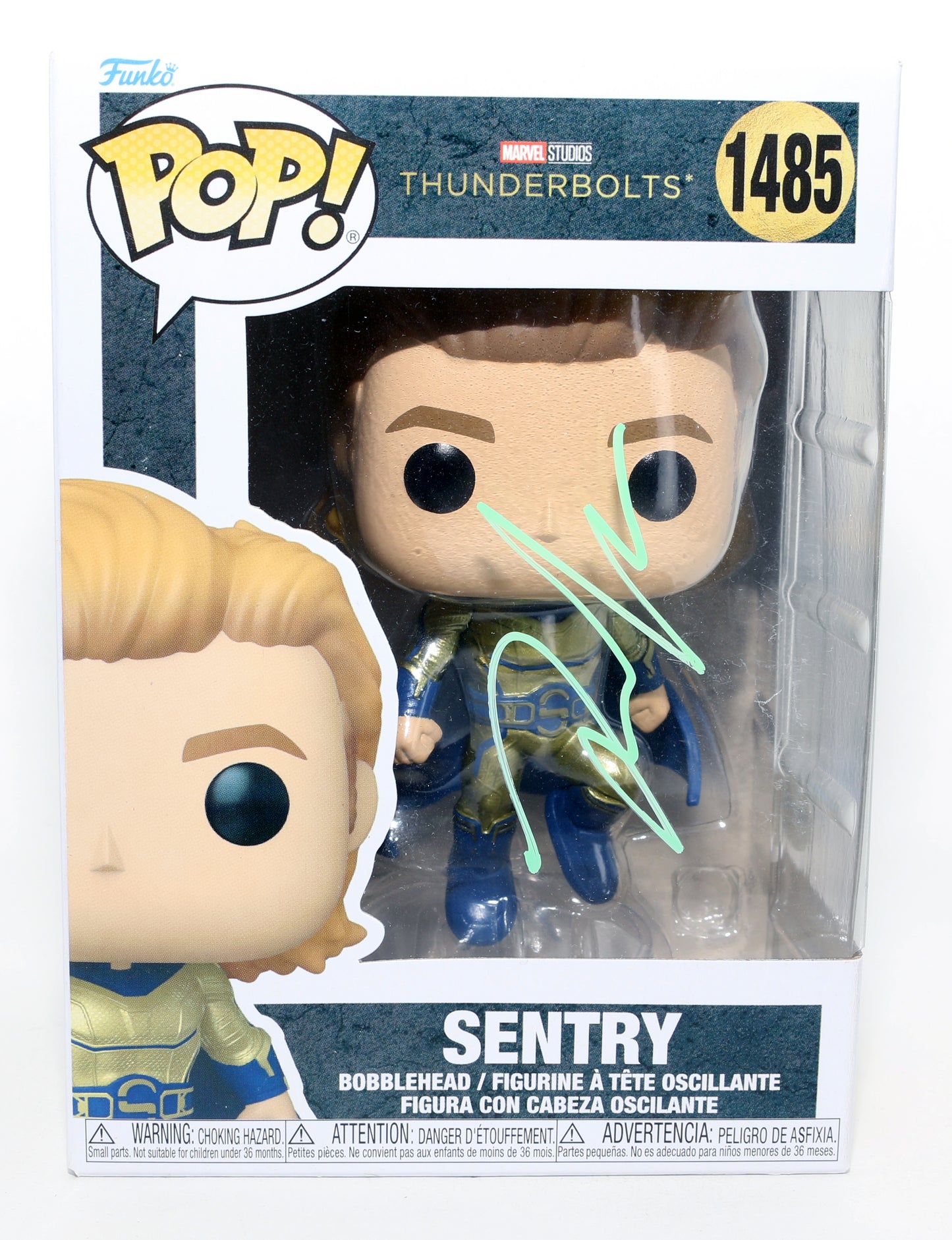 
                  
                    Lewis Pullman as Sentry in Thunderbolts* / The New Avengers Signed Funko POP! #1485
                  
                