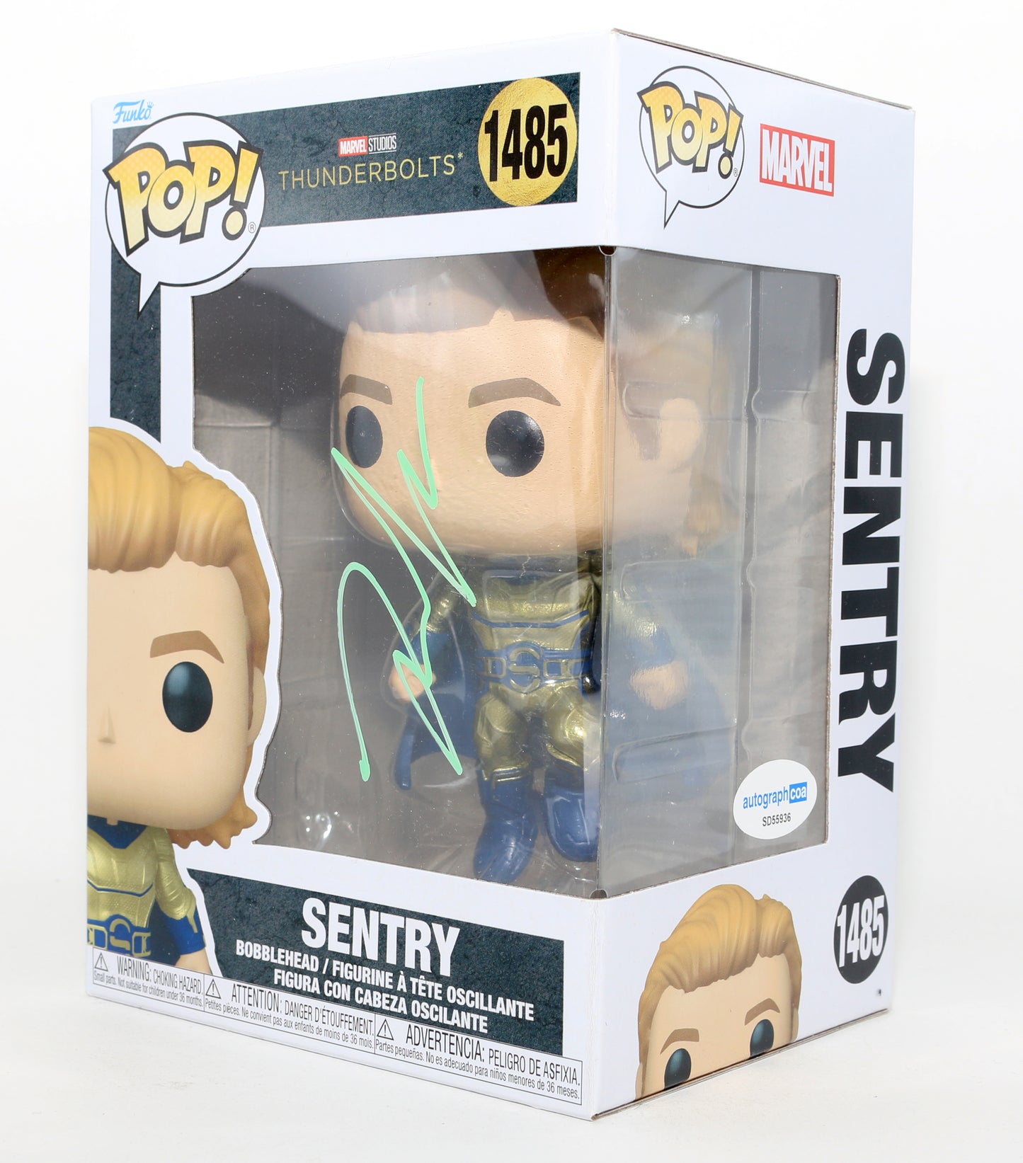 
                  
                    Lewis Pullman as Sentry in Thunderbolts* / The New Avengers Signed Funko POP! #1485
                  
                
