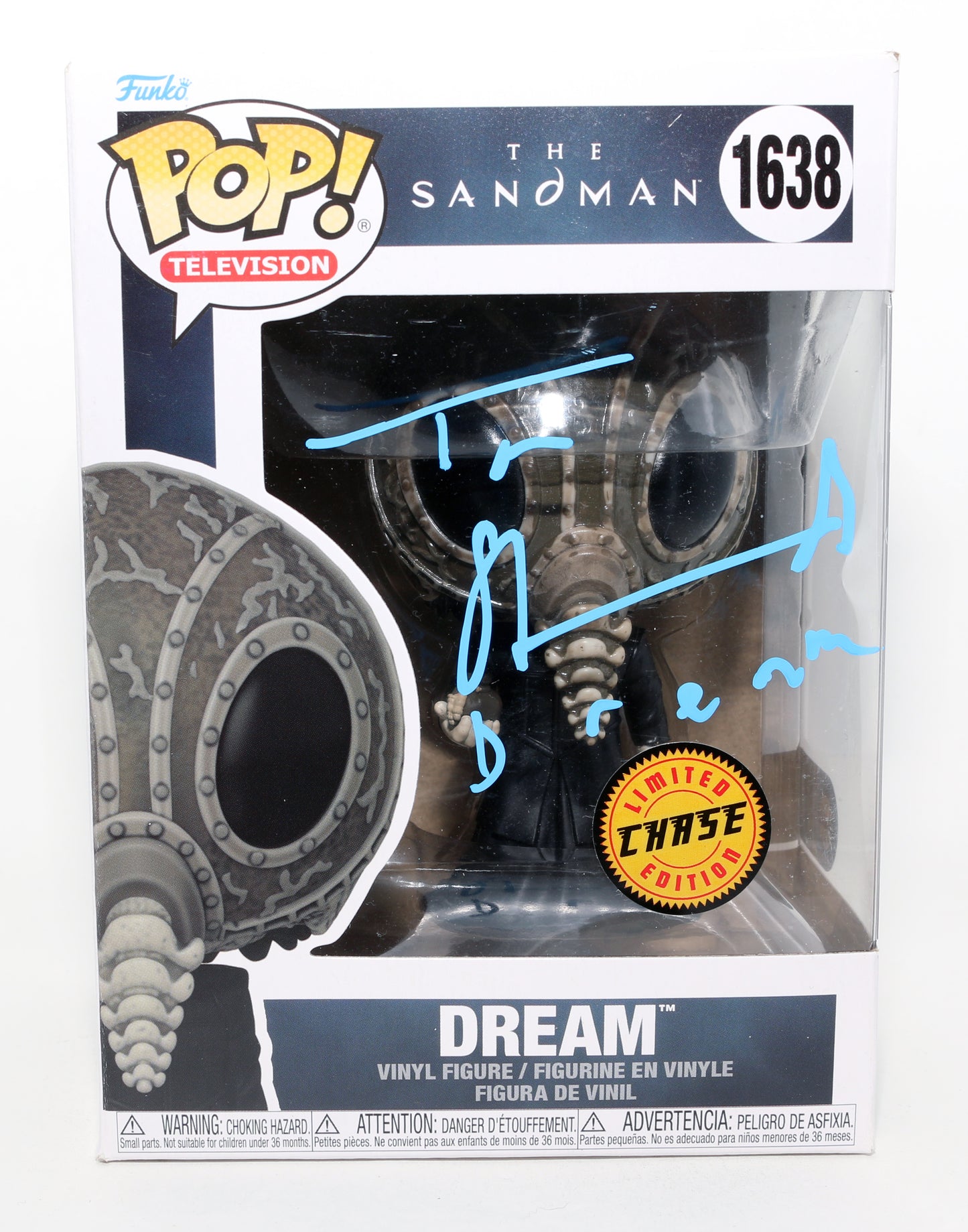 
                  
                    Tom Sturridge as Dream in The Sandman Limited Chase Edition (SWAU) Signed Funko POP! #1638 with Character Name
                  
                