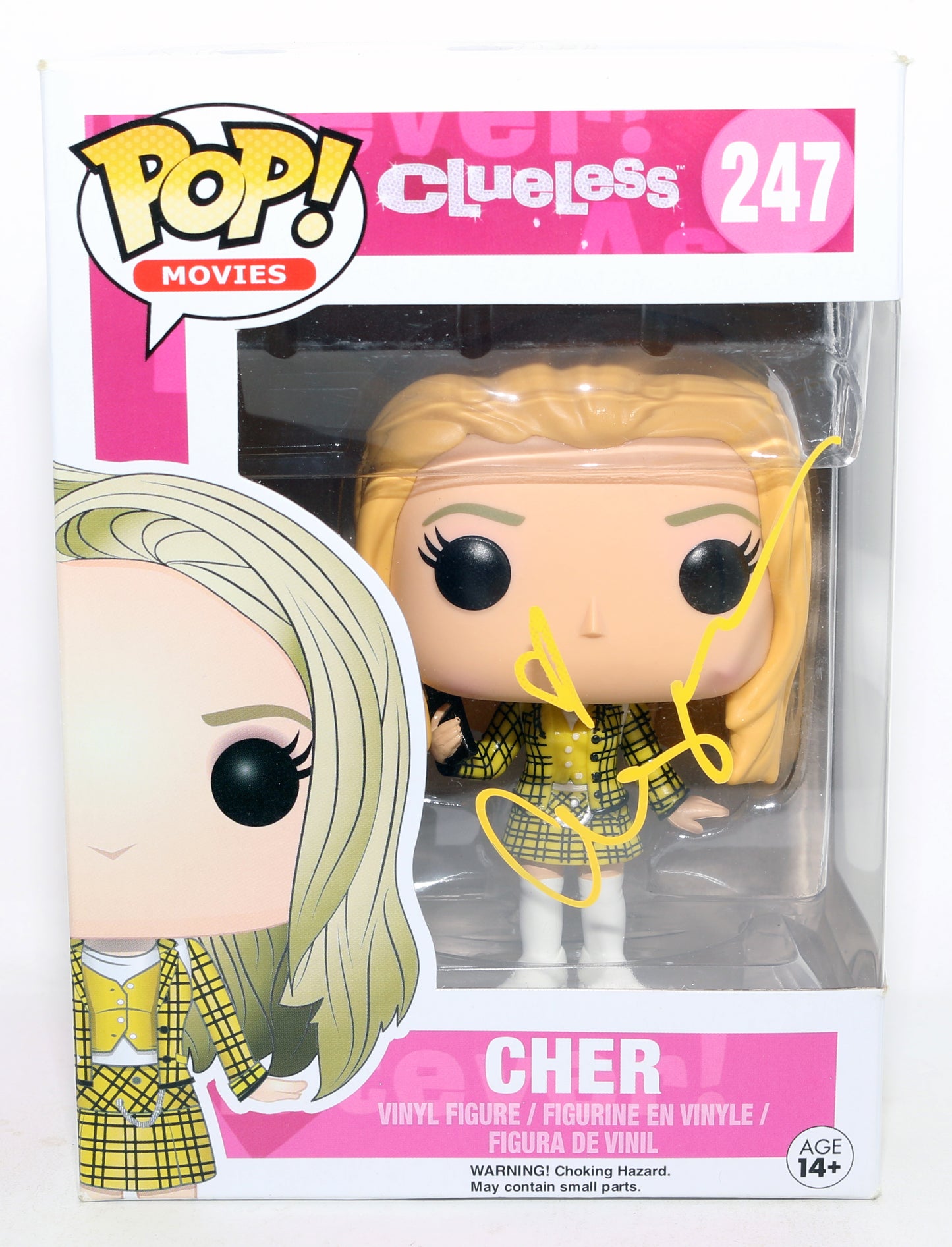 
                  
                    Alicia Silverstone as Cher Horowitz in Clueless Signed Funko POP! #247
                  
                