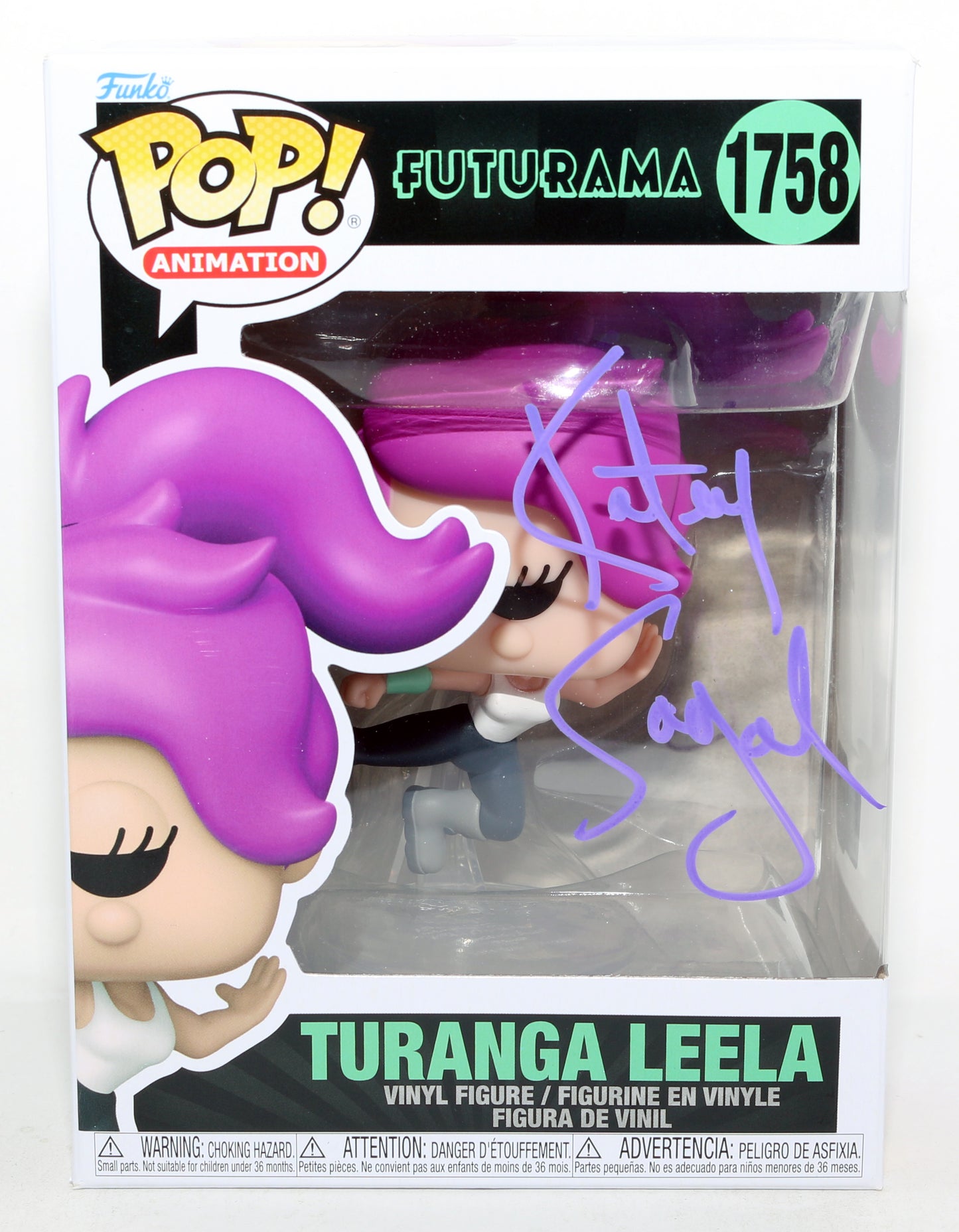 
                  
                    Katey Sagal as Turanga Leela in Futurama (Celebrity Marketing) Signed Funko POP! #1758
                  
                