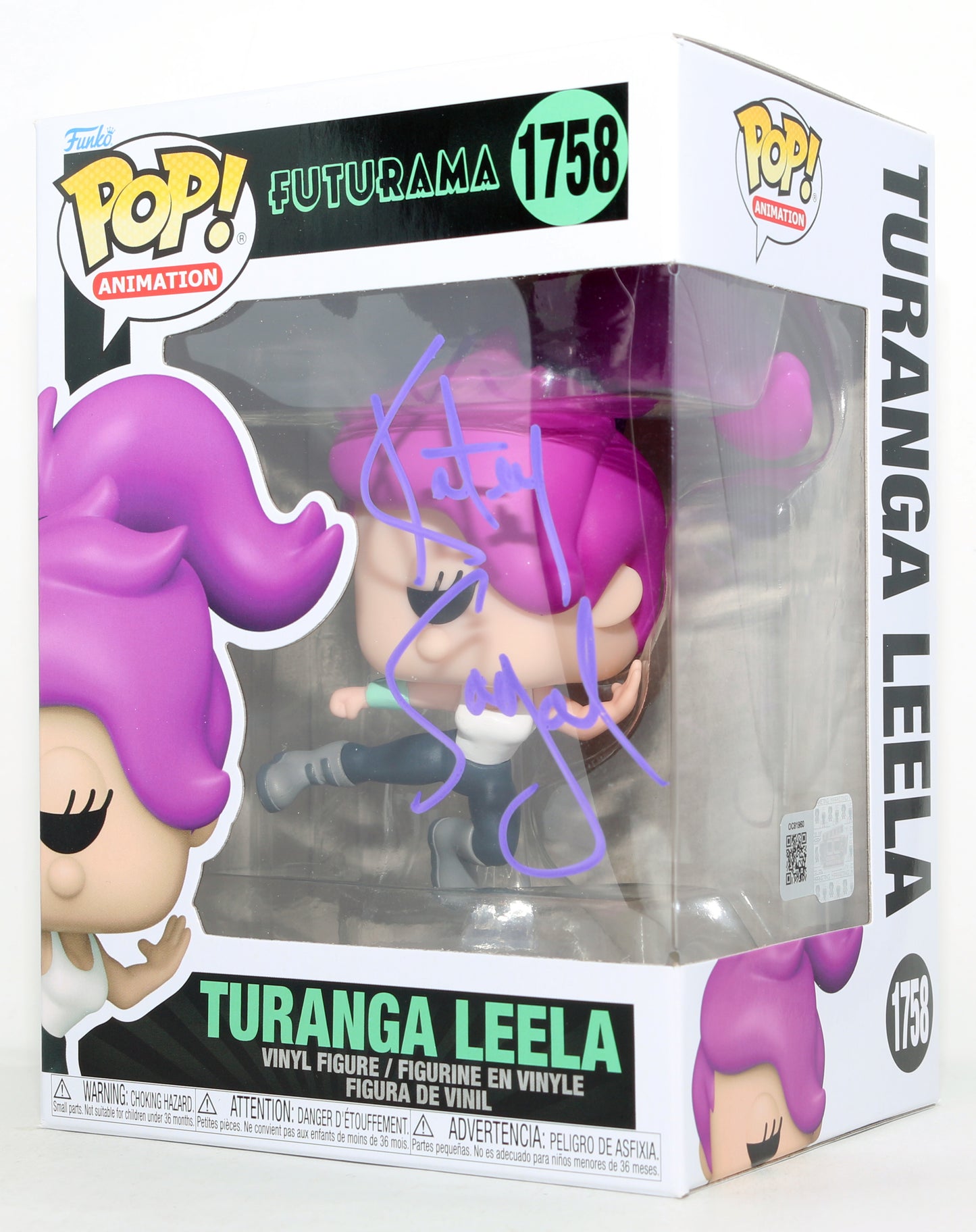 
                  
                    Katey Sagal as Turanga Leela in Futurama (Celebrity Marketing) Signed Funko POP! #1758
                  
                