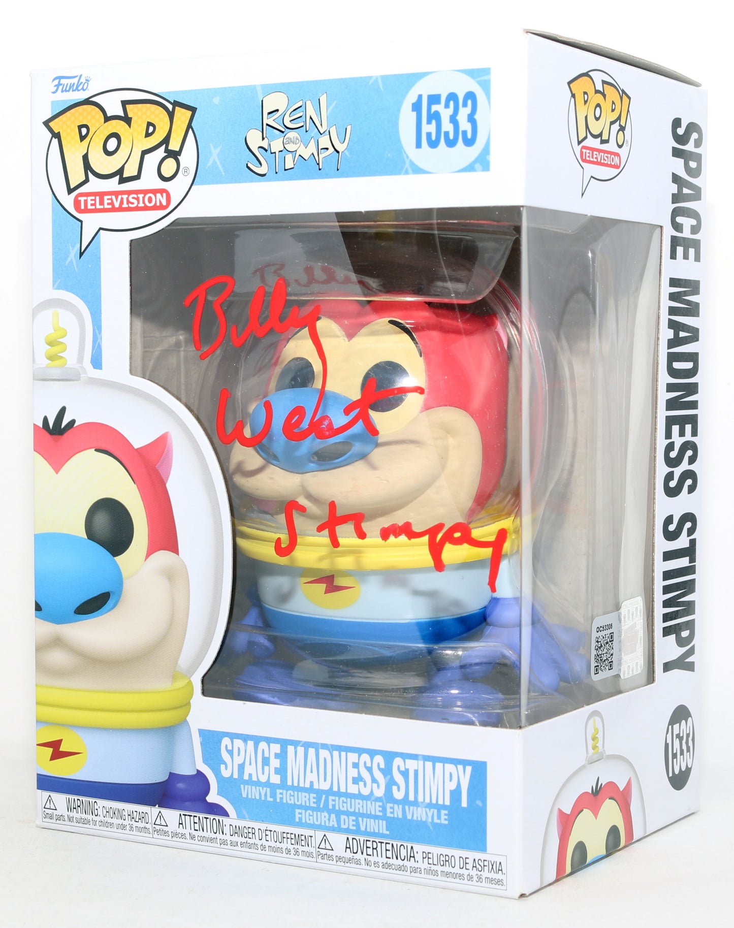 
                  
                    Billy West as Stimpy in The Ren & Stimpy Show (Celebrity Marketing) Signed Funko POP! #1533 with Character Name
                  
                