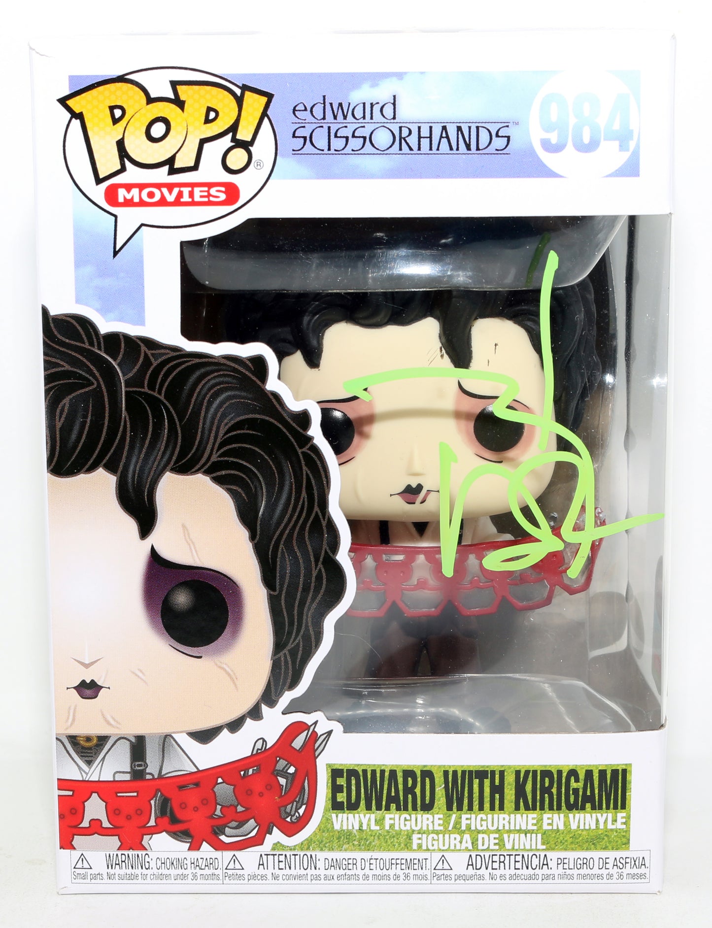 
                  
                    Johnny Depp as Edward Scissorhands in Tim Burton's Edward Scissorhands 7 BAP Signature (JSA) Signed Funko POP! #984
                  
                