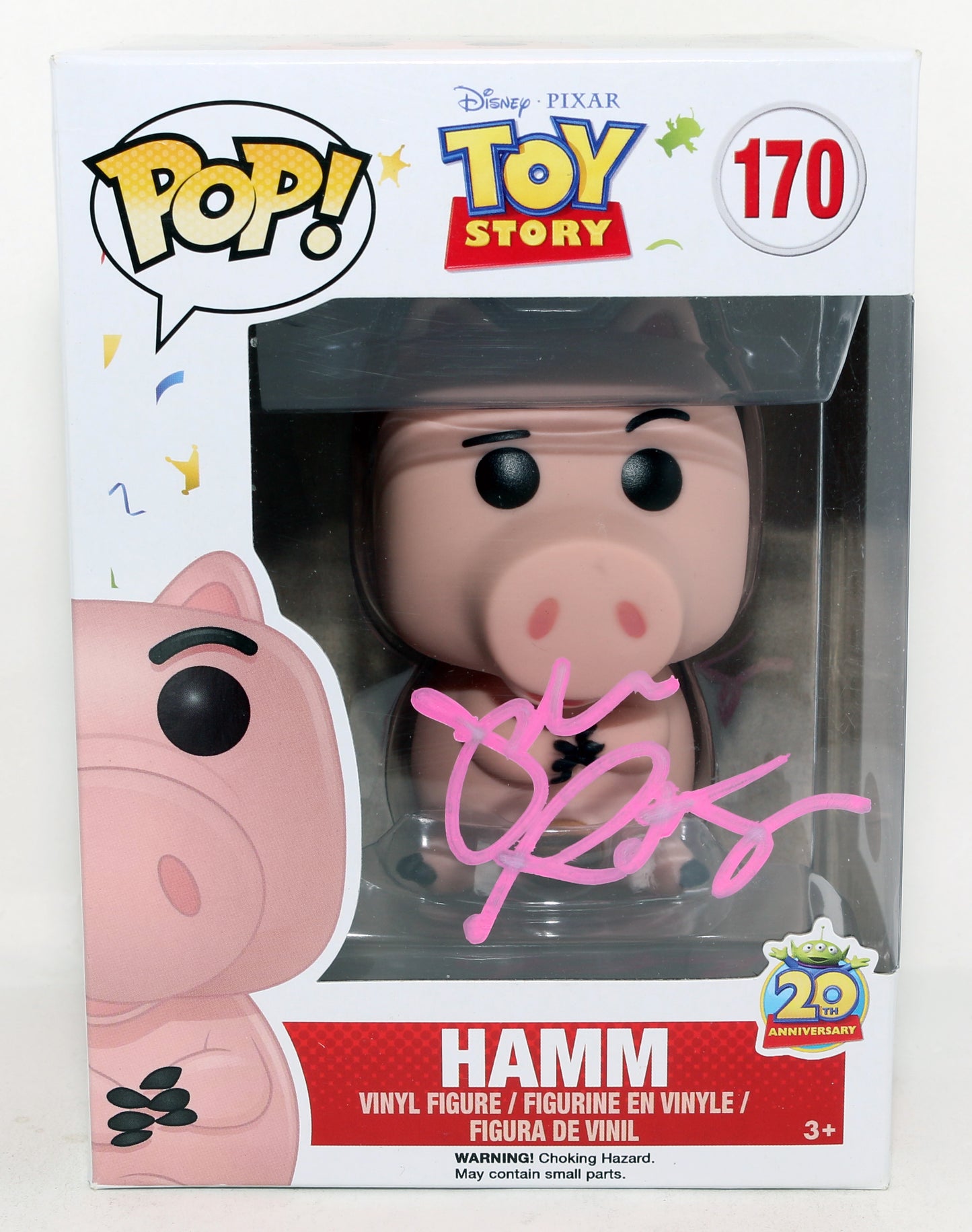
                  
                    John Ratzenberger as Hamm in Toy Story (JSA) Signed Funko POP! #170
                  
                