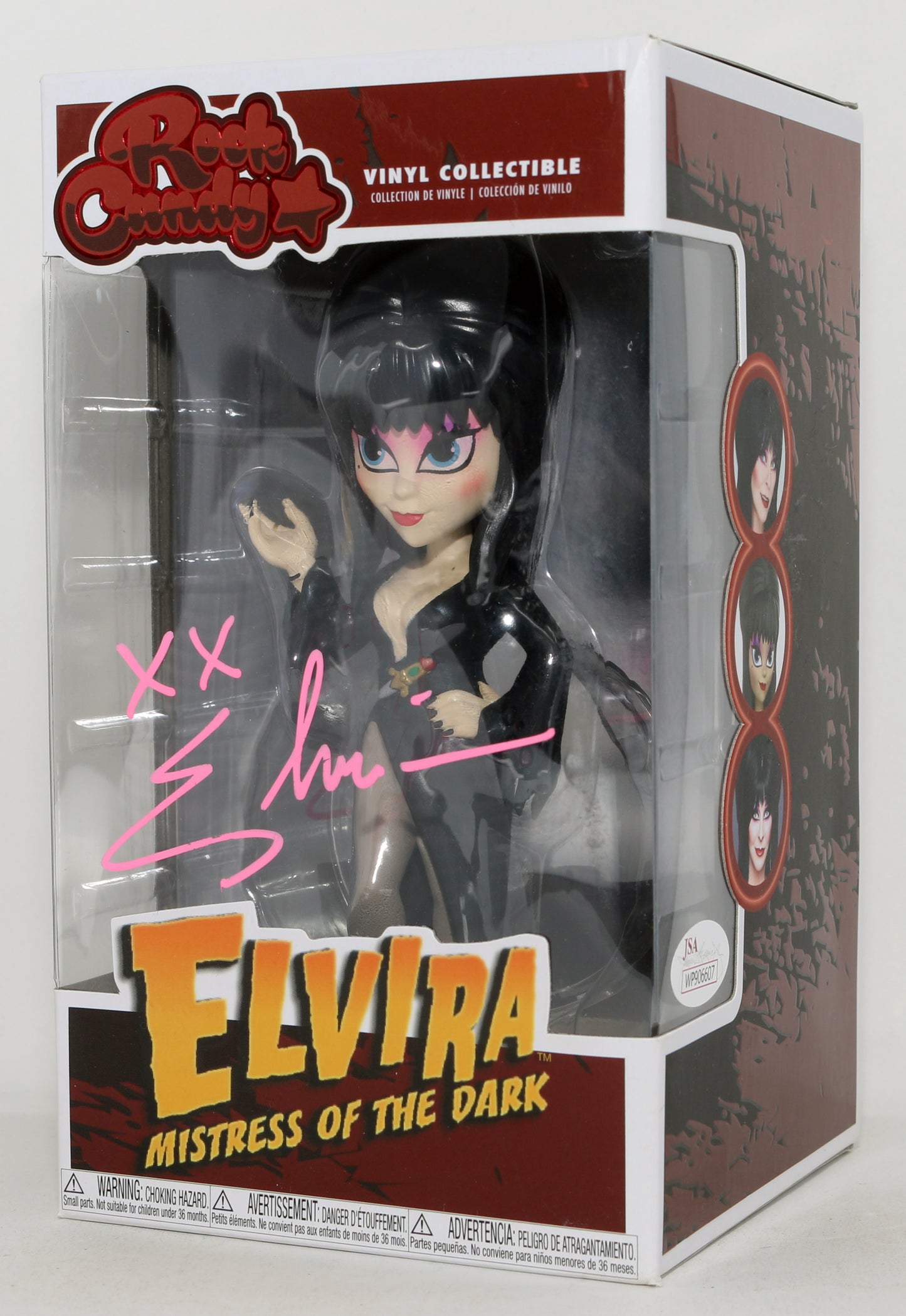 
                  
                    Cassandra Peterson as Elvira in Elvira: Mistress of the Dark (JSA) Signed Rock Candy Vinyl Collectible
                  
                