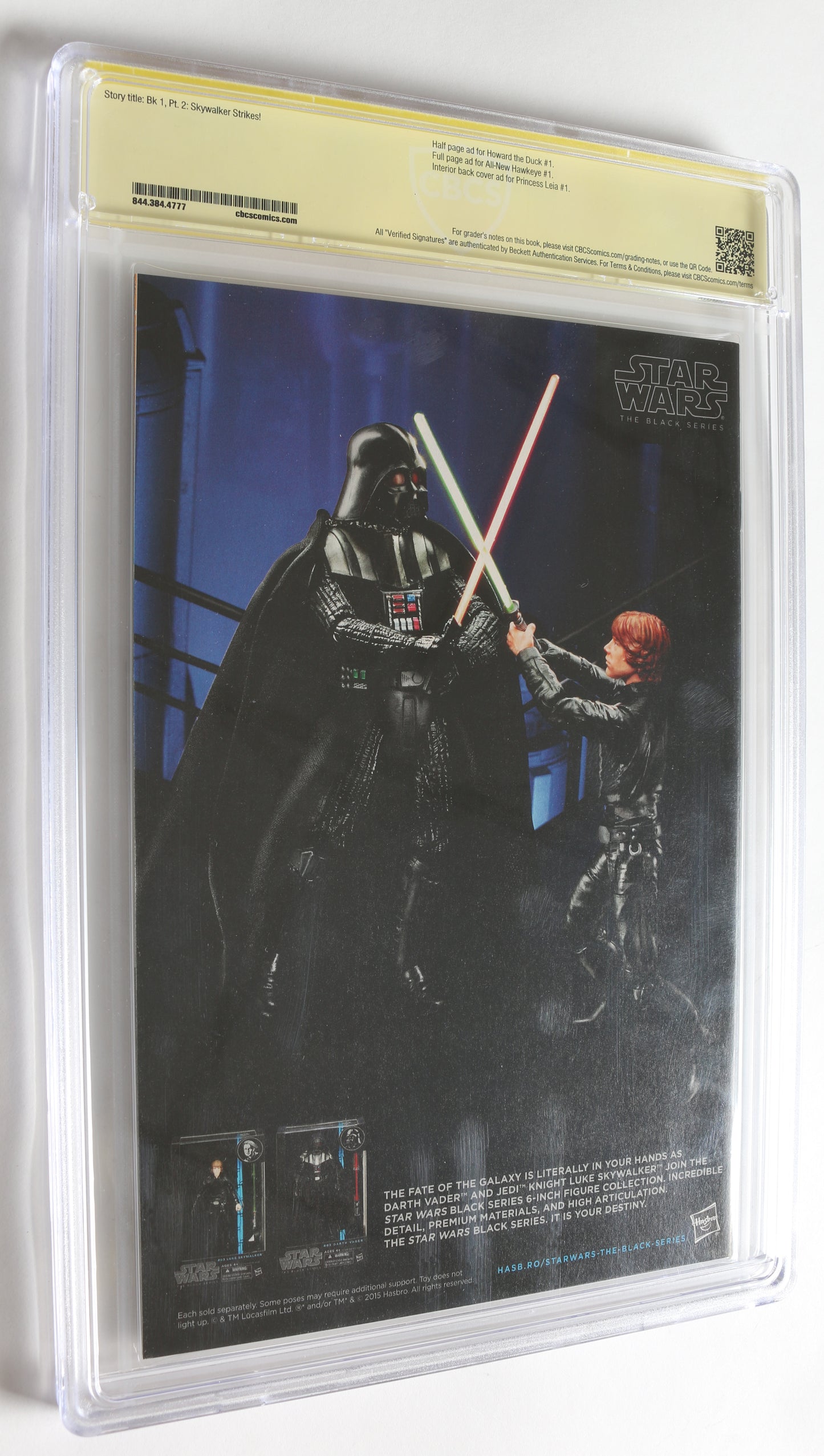 
                  
                    Star Wars #2 Action Figure Variant - Signed by Harrison Ford as Han Solo (CBCS Verified Signature 9.8) 2015
                  
                