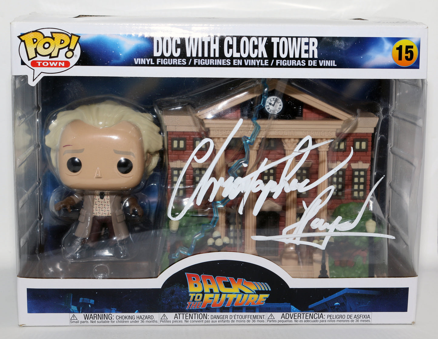 
                  
                    Christopher Lloyd as Doc Brown in Back to the Future (JSA) Signed Oversized Funko POP! #15
                  
                
