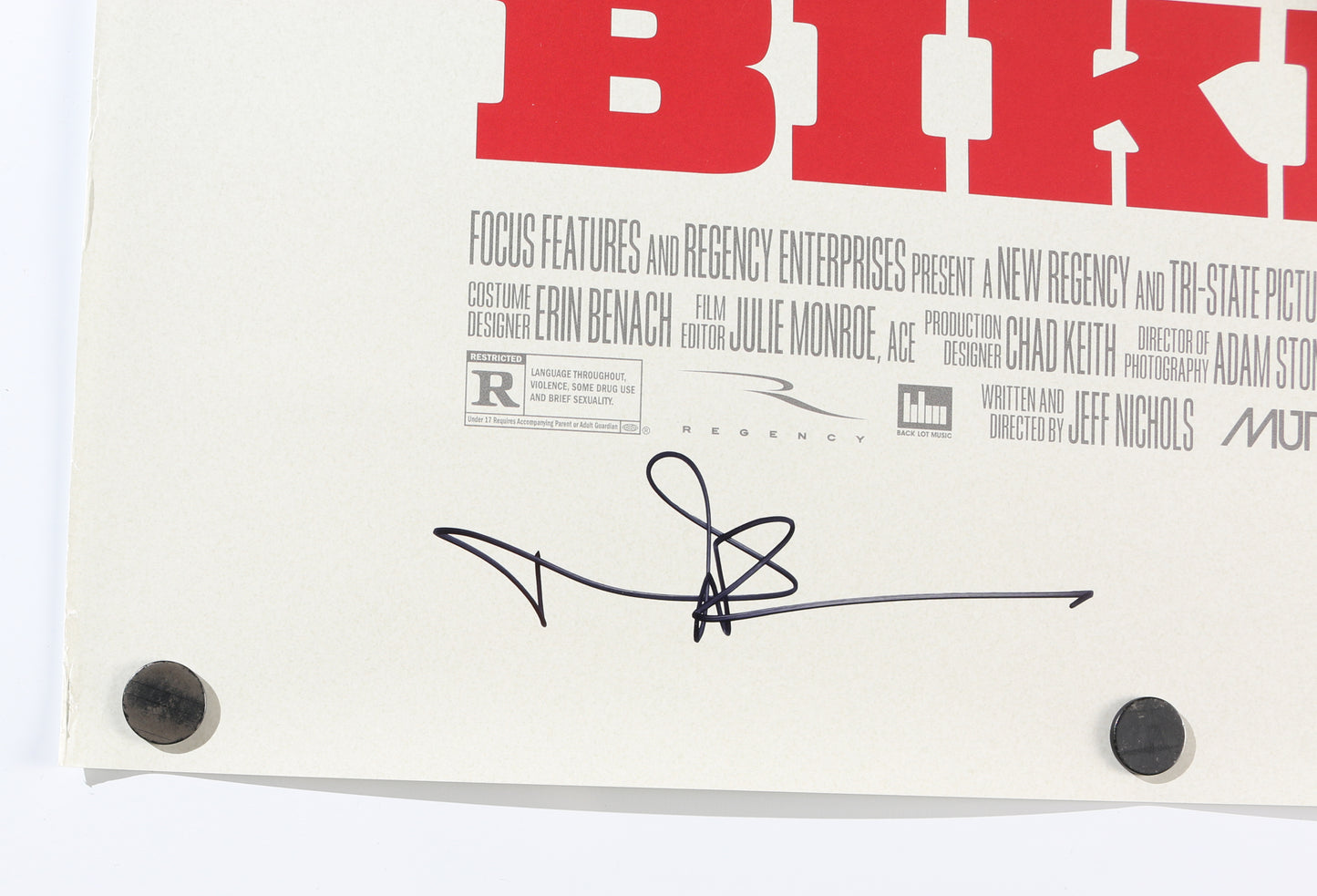 
                  
                    The Bikeriders 27x40 Poster Cast Signed by Austin Butler, Jodie Comer, Norman Reedus, & Director: Jeff Nichols
                  
                