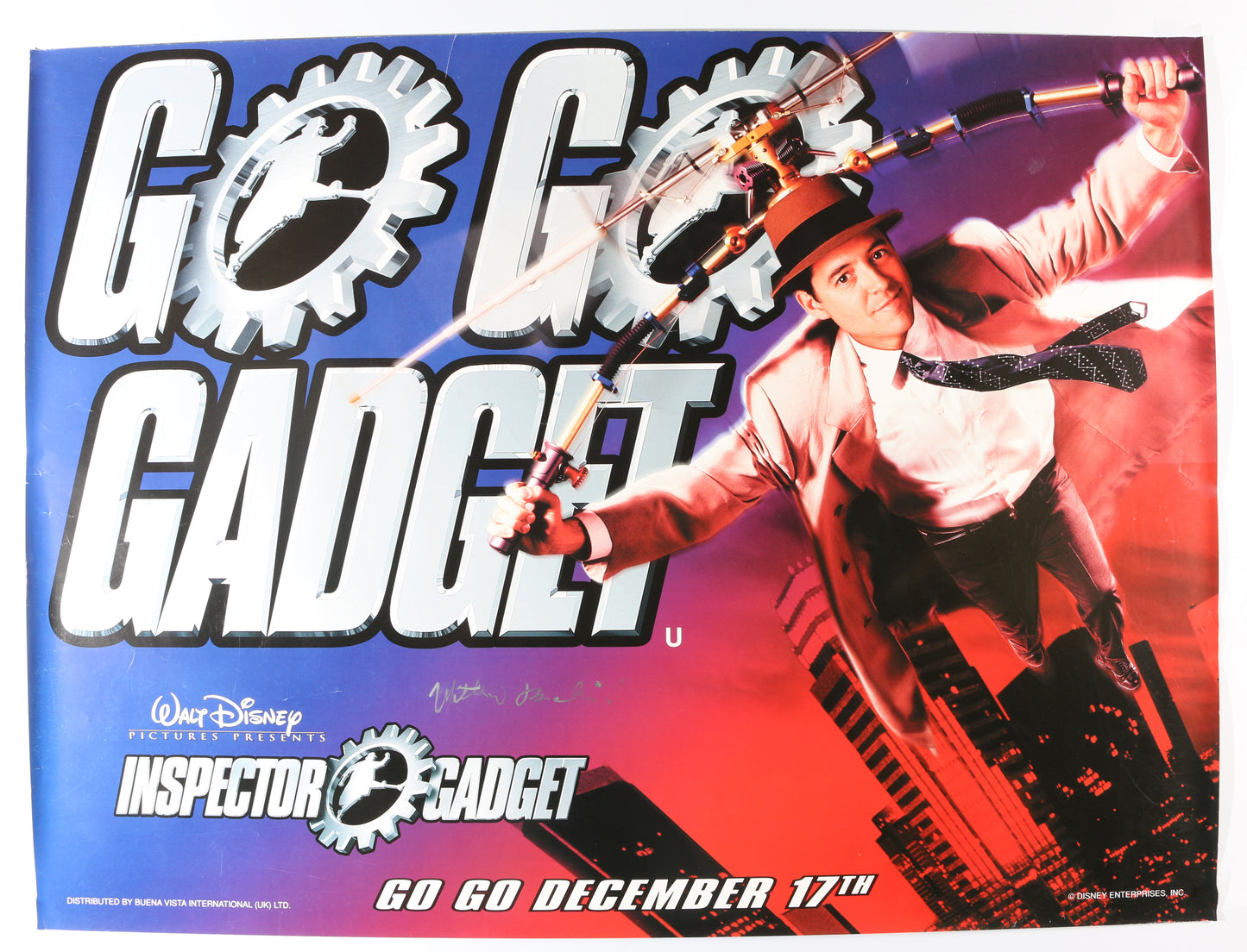 
                  
                    Matther Broderick as Inspector Gadget in Inspector Gadget Signed 30x40 Poster
                  
                