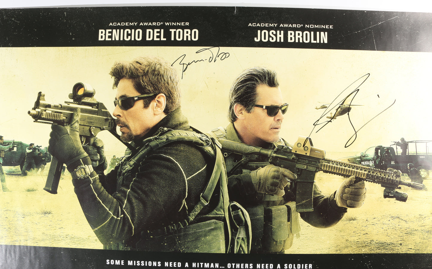 
                  
                    Benicio del Toro as Alejandro & Josh Brolin as Matt in Sicario 2 Signed 30x40 Poster
                  
                