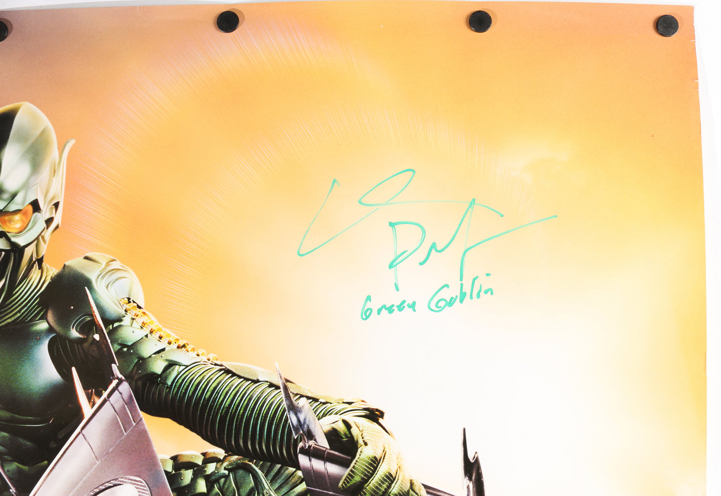 
                  
                    Willem Dafoe as The Green Goblin in Spider-Man Signed 27x40 Poster with Character Name
                  
                